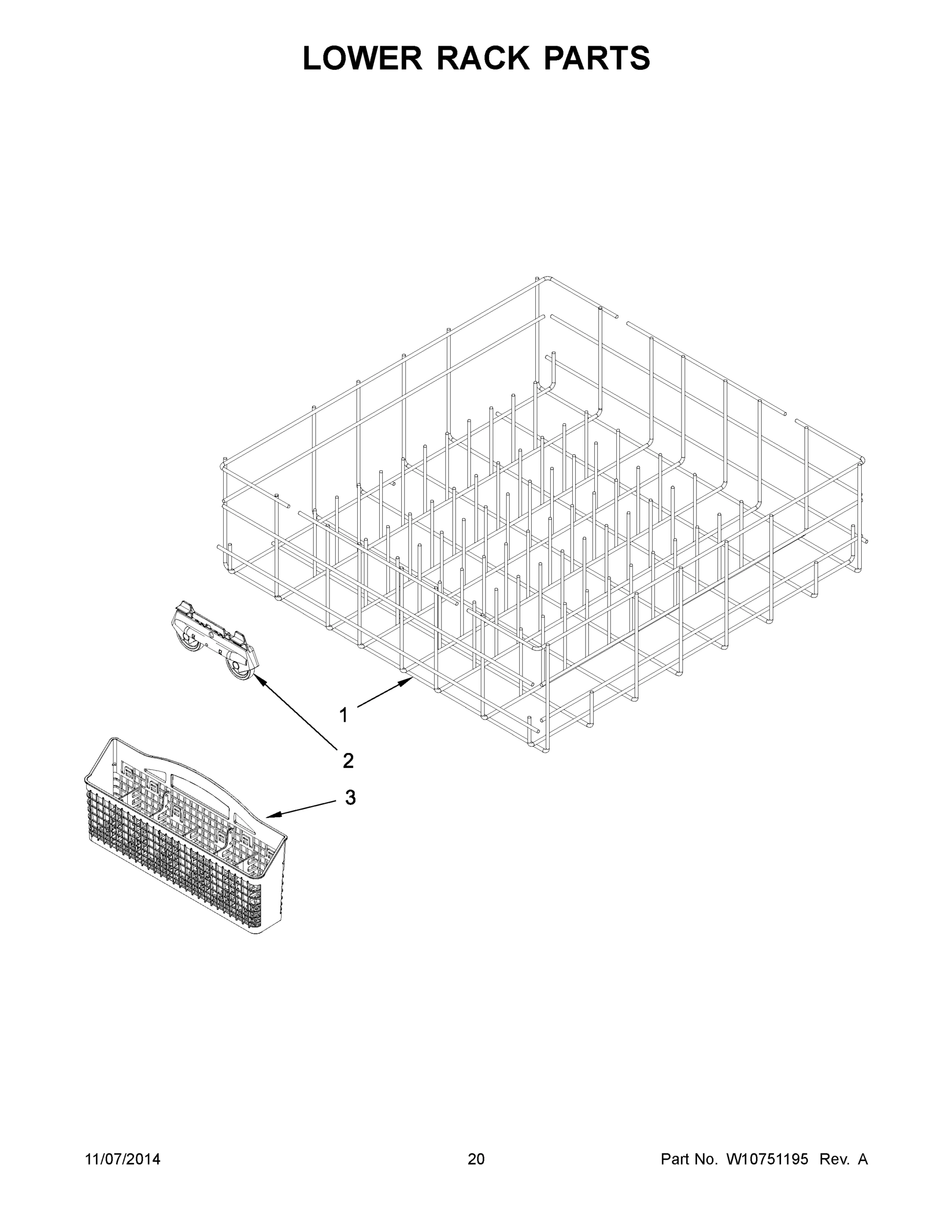 11 - LOWER RACK PARTS