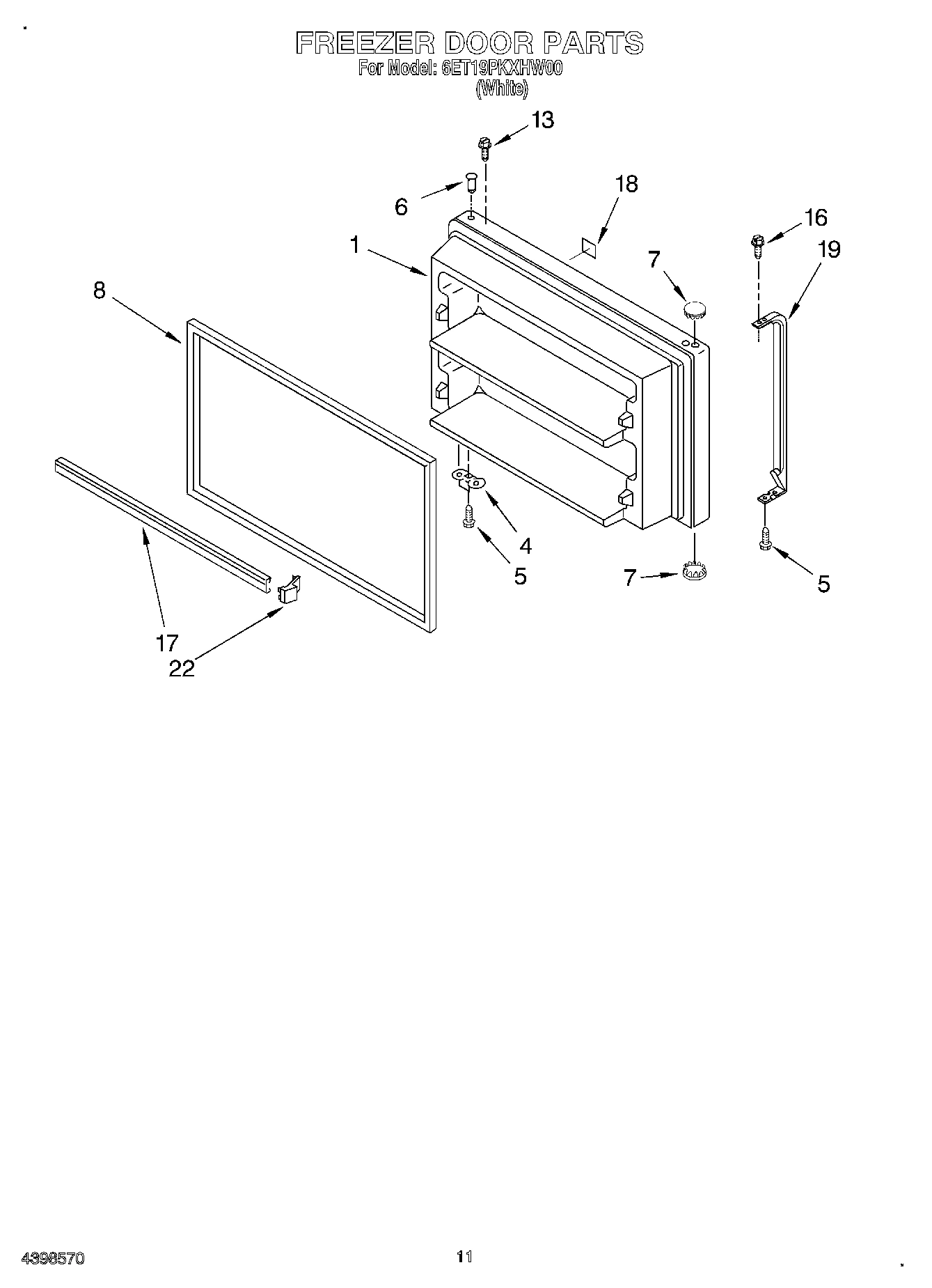 06 - FREEZER DOOR, OPTIONAL