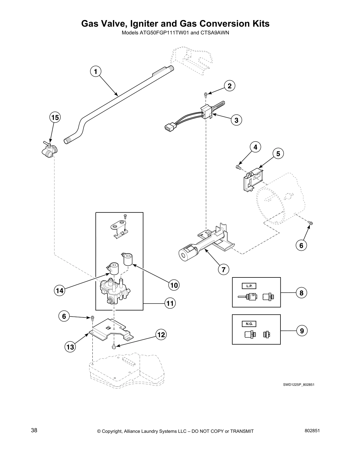 Gas Valve, Igniter and Gas Conversion Kits