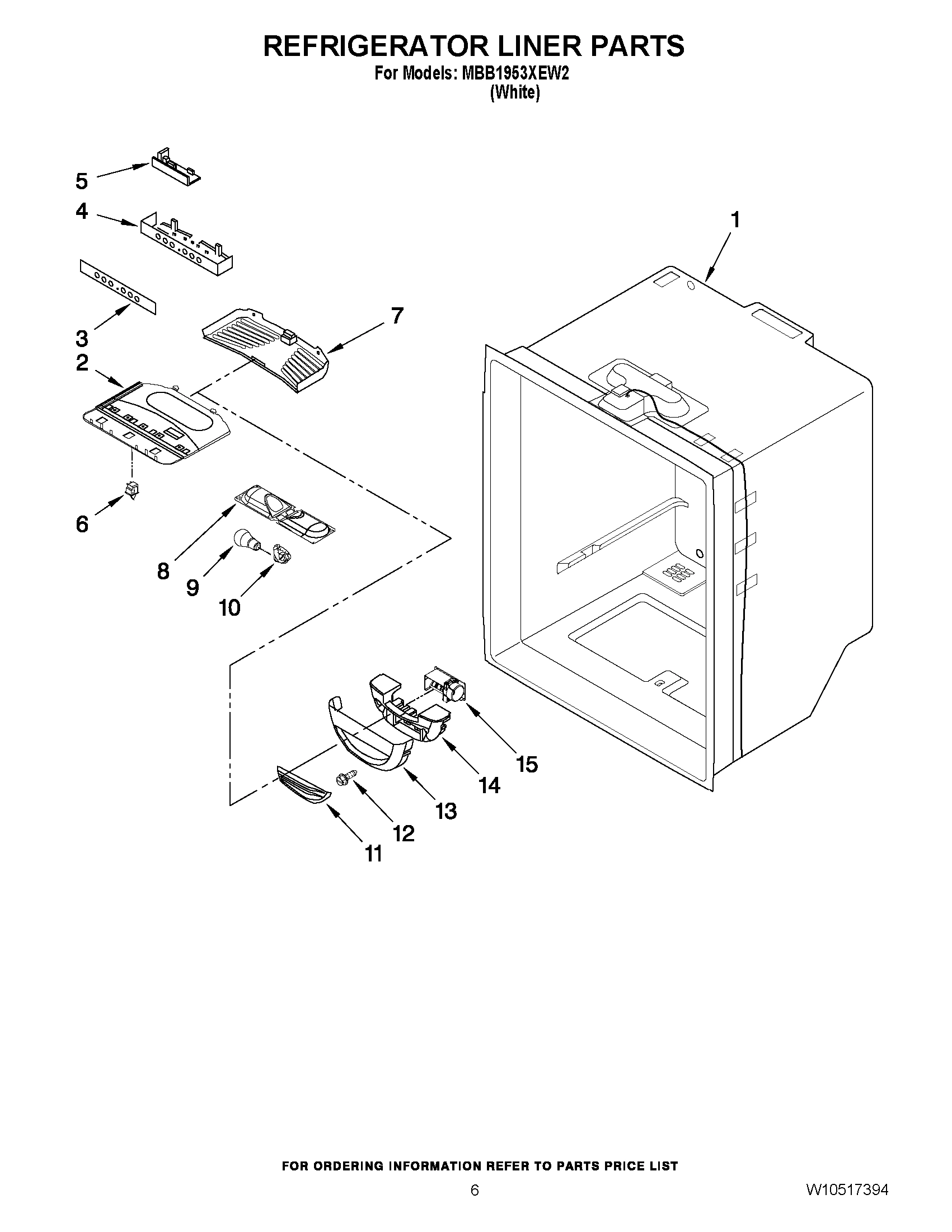 04 - REFRIGERATOR LINER PARTS