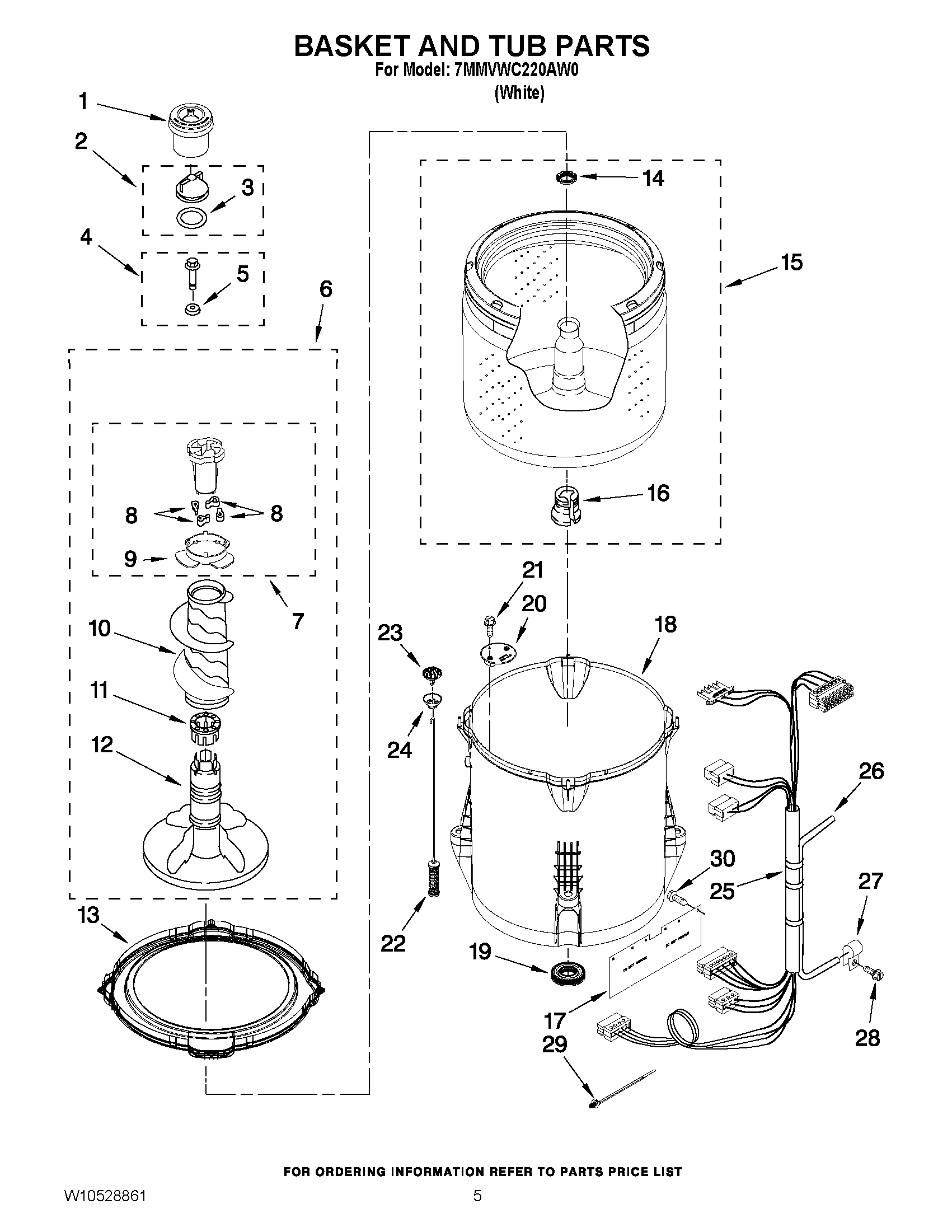 03 - BASKET AND TUB PARTS