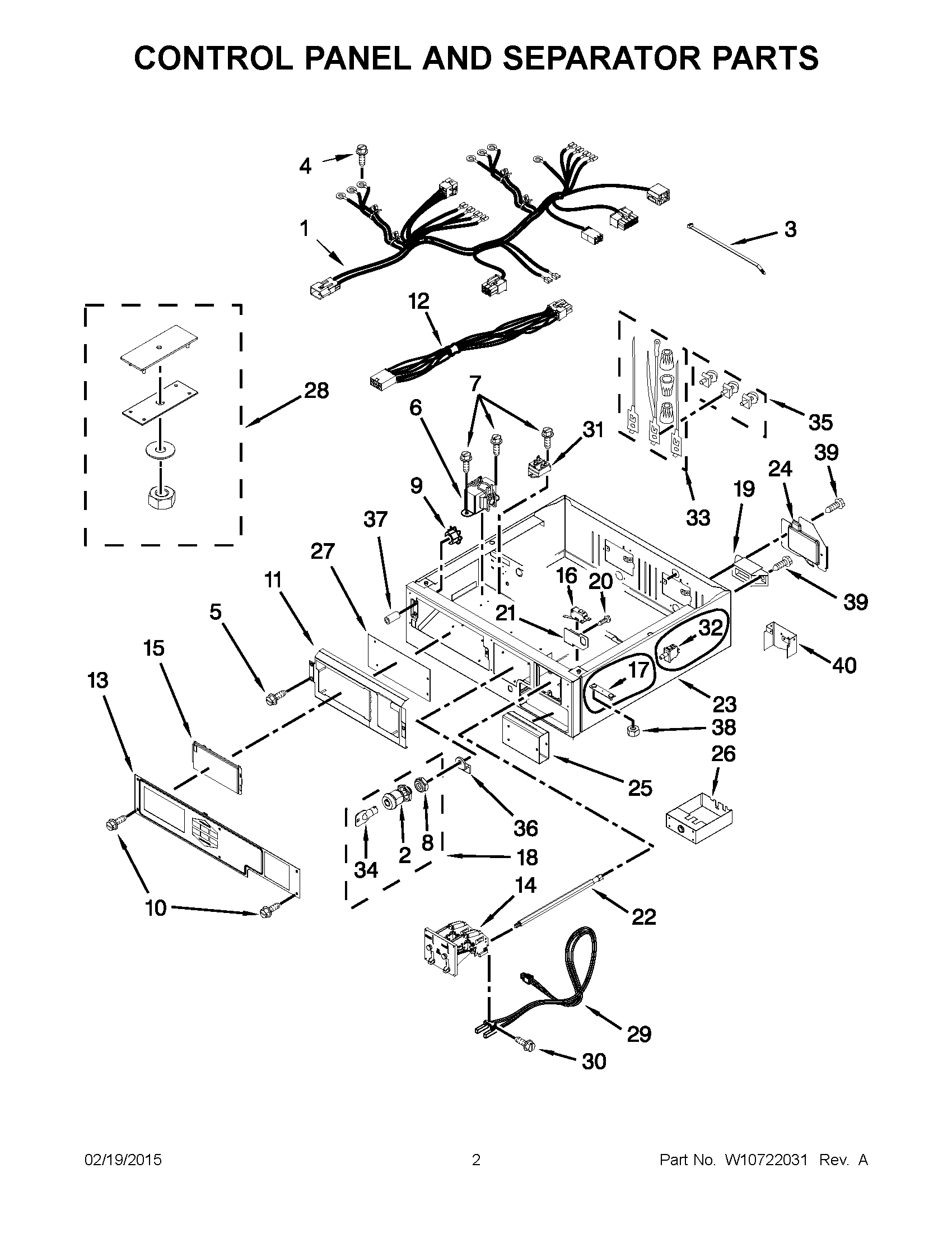 02 - CONTROL PANEL AND SEPARATOR PARTS