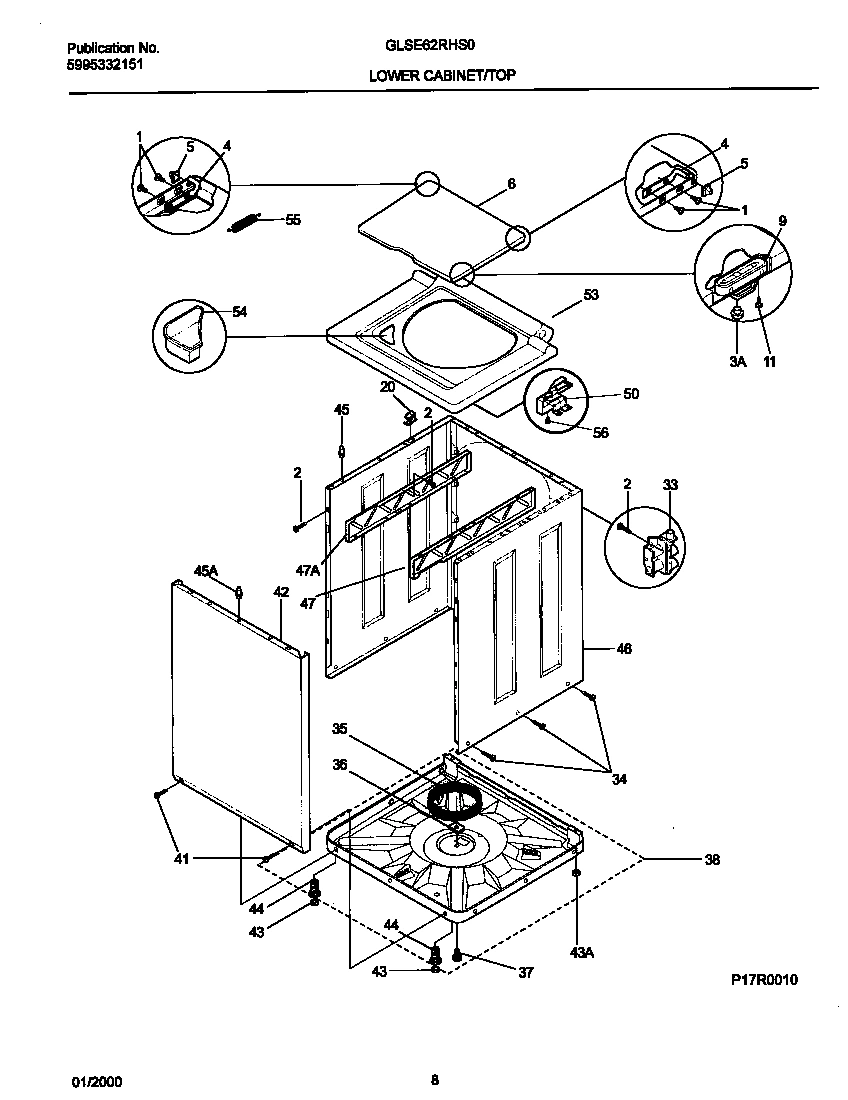 05 - P17R0010 WSHR CAB,TOP
