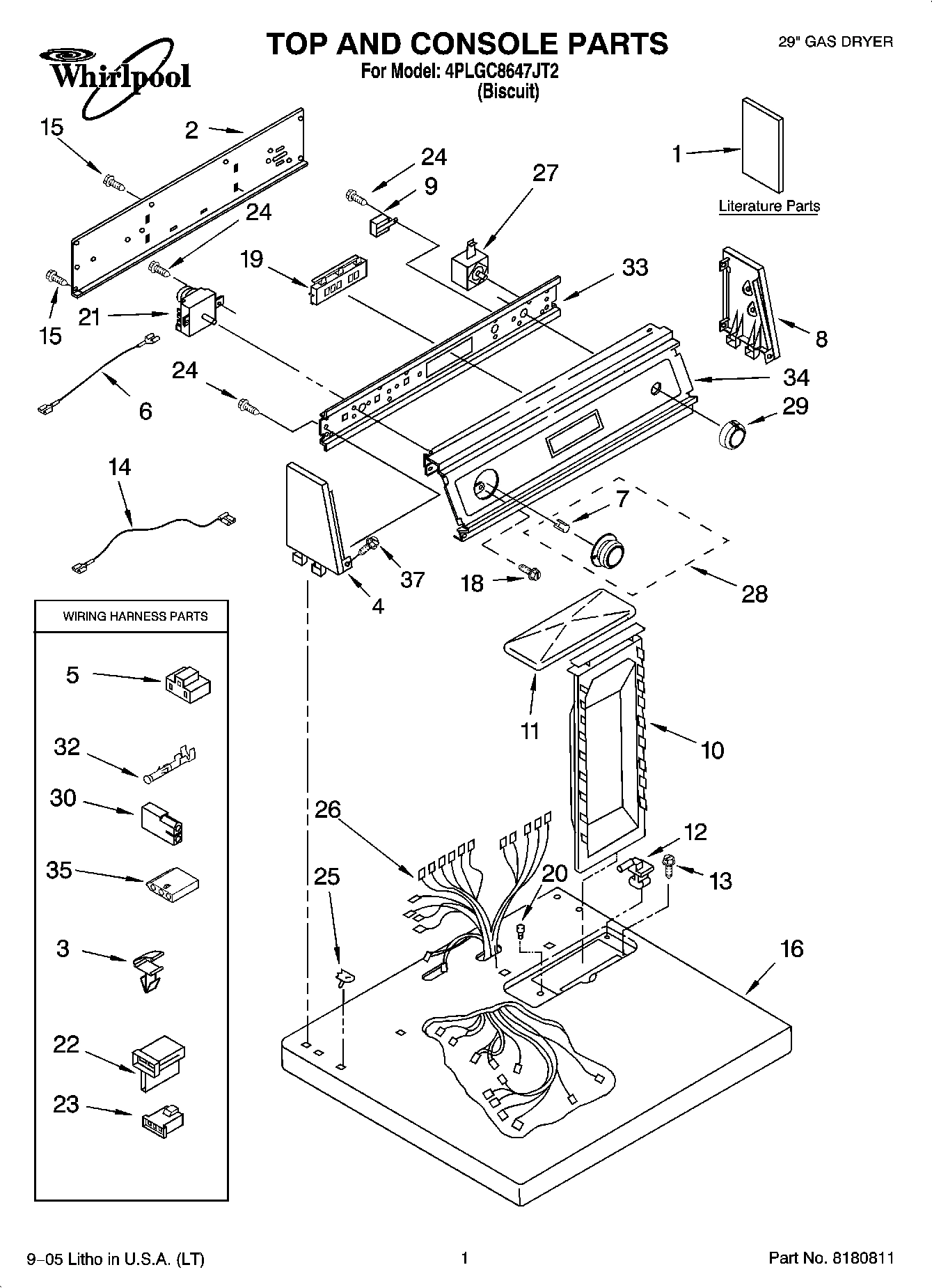 01 - TOP AND CONSOLE PARTS