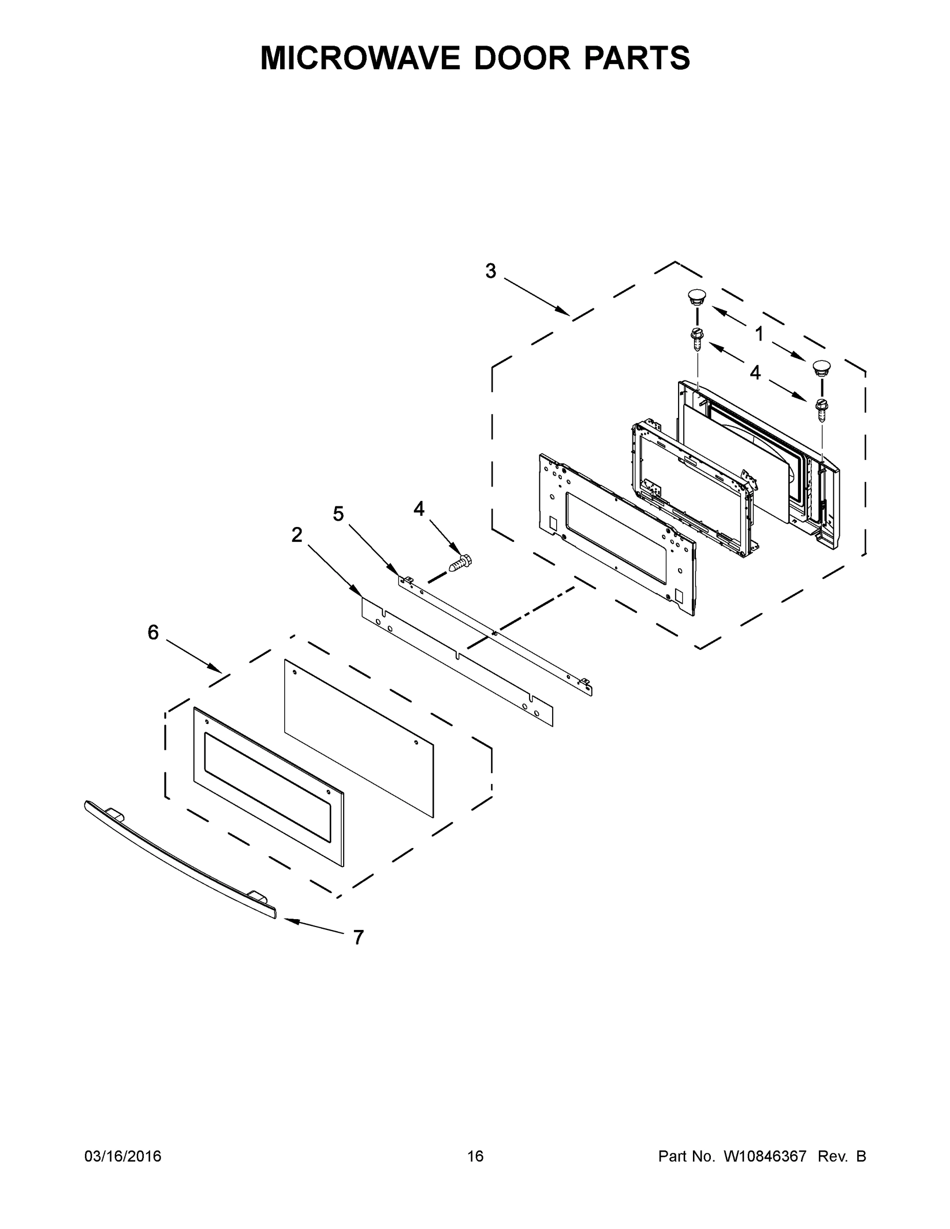 09 - MICROWAVE DOOR PARTS