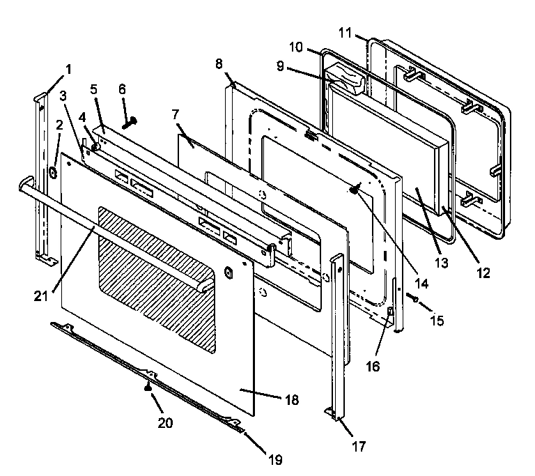 06 - OVEN DOOR ASSY