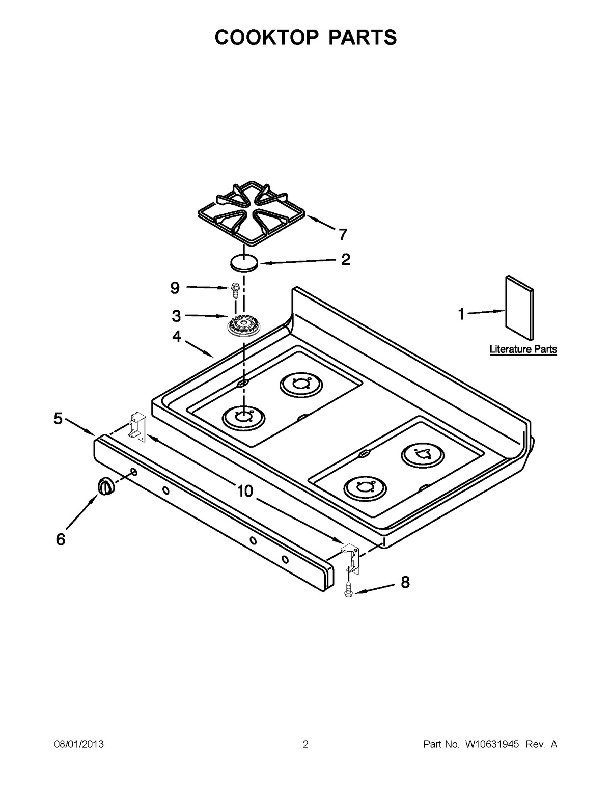 01 - COOKTOP PARTS