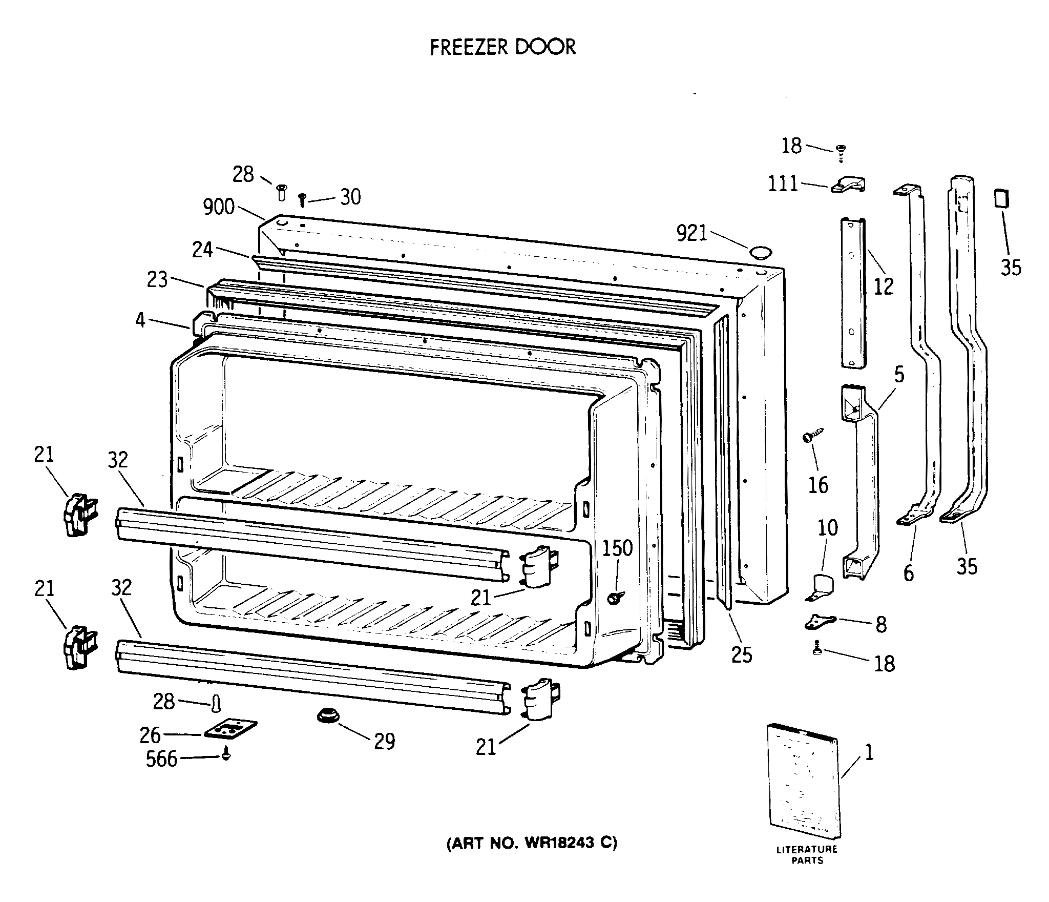FREEZER DOOR