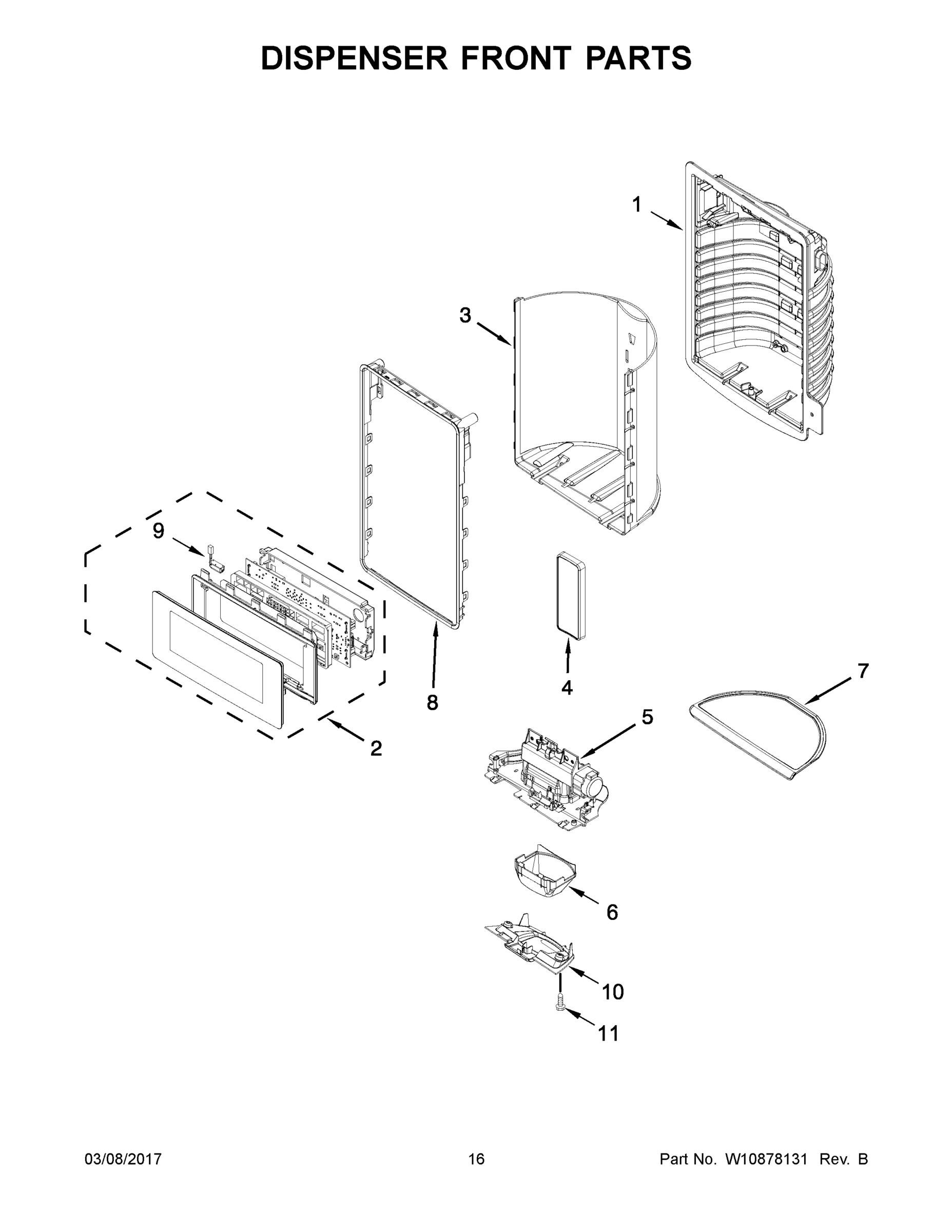 09 - DISPENSER FRONT PARTS