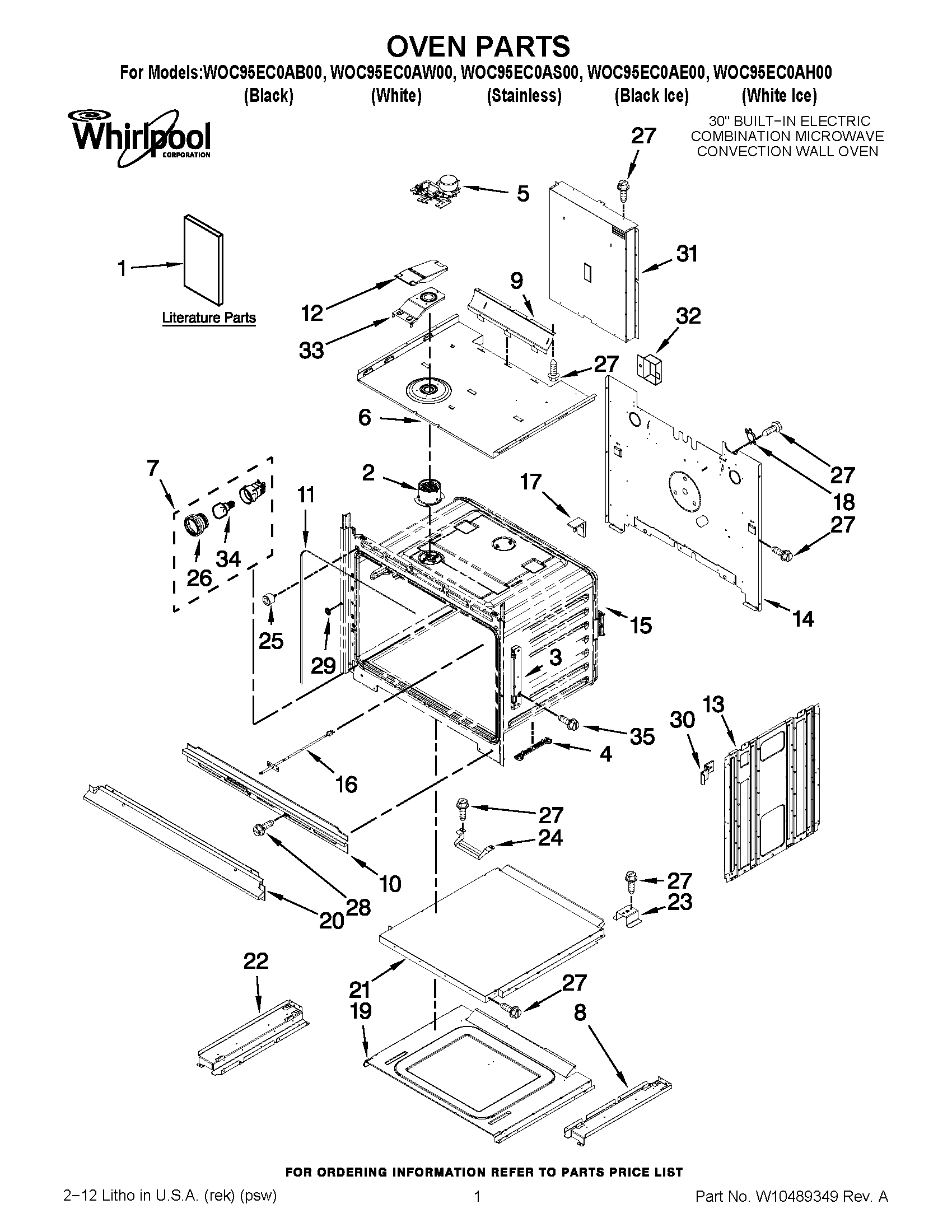 01 - OVEN PARTS