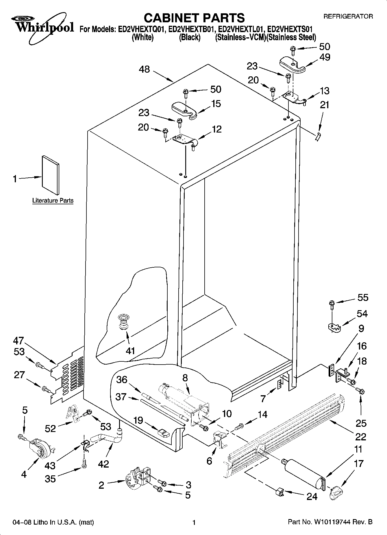 01 - CABINET PARTS