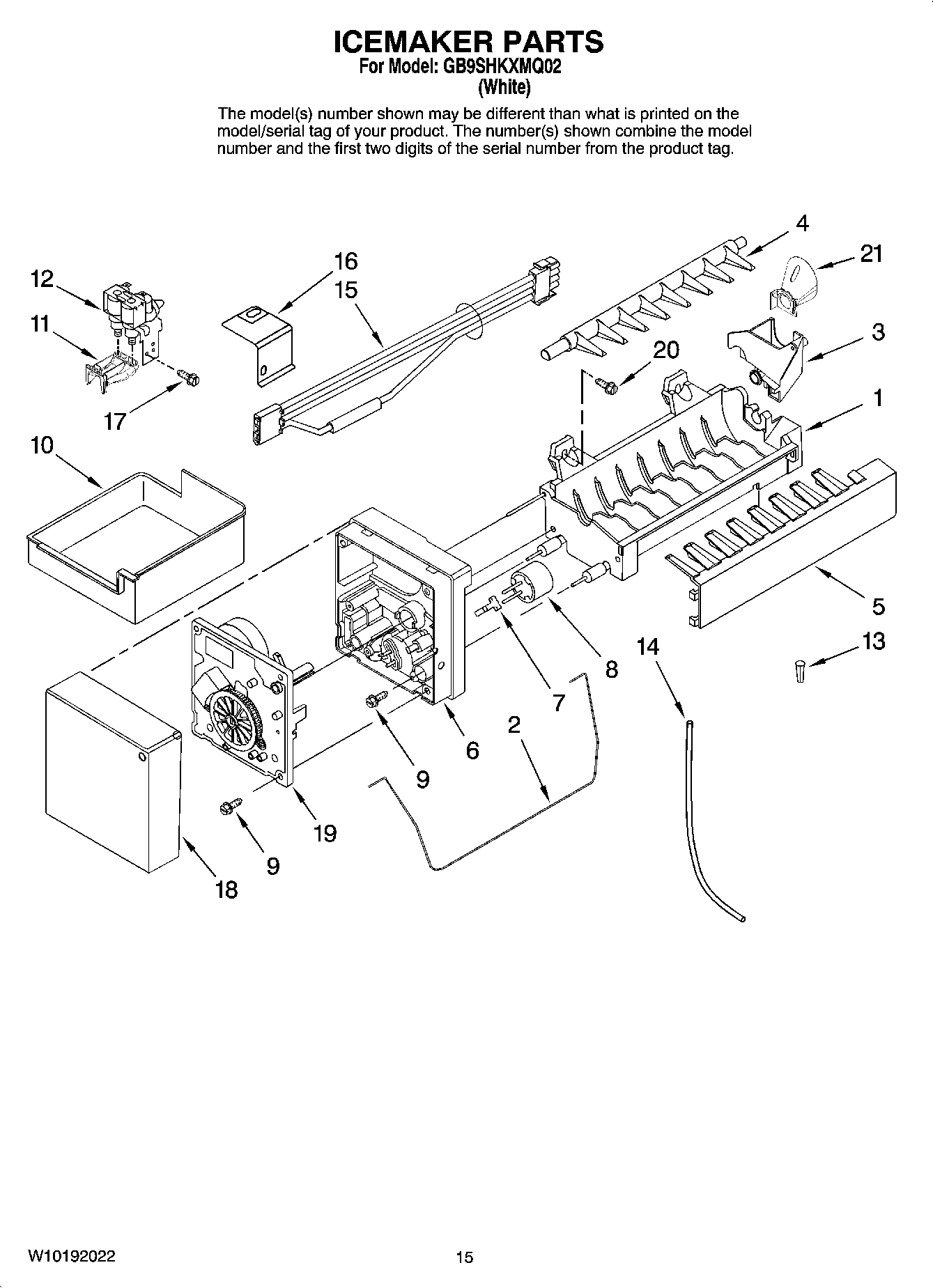 08 - ICEMAKER PARTS, OPTIONAL PARTS (NOT INCLUDED)