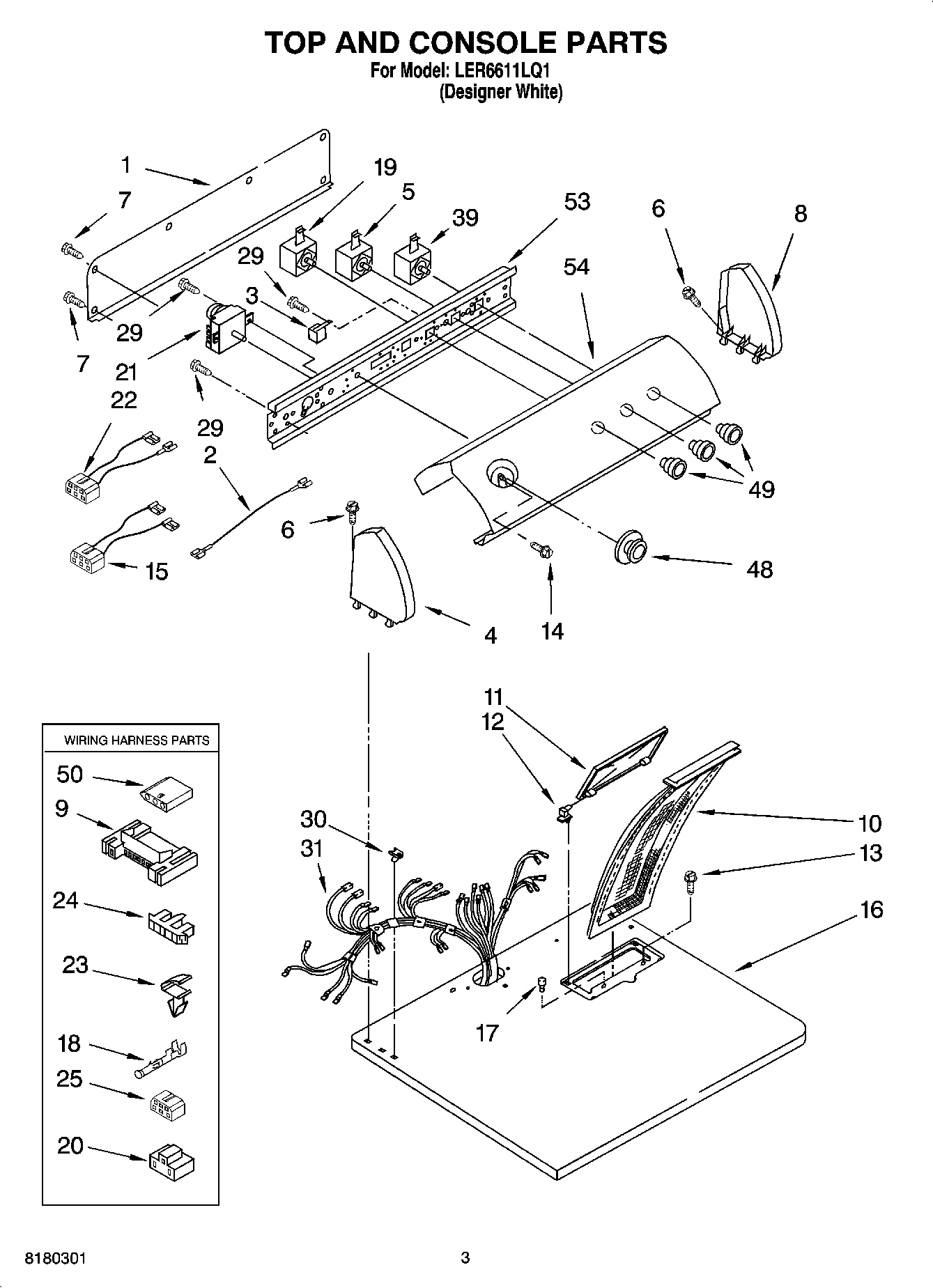 02 - TOP AND CONSOLE PARTS