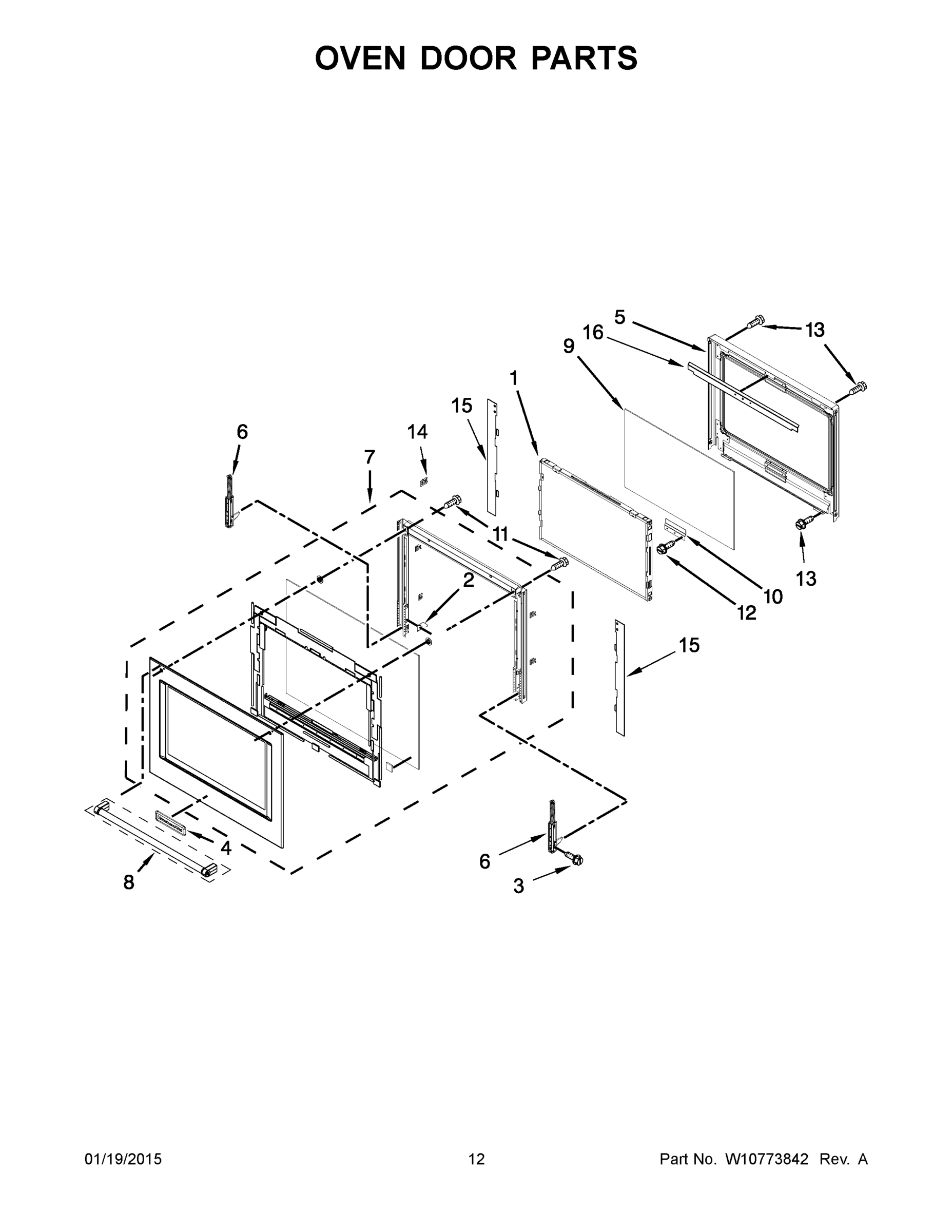 07 - OVEN DOOR PARTS