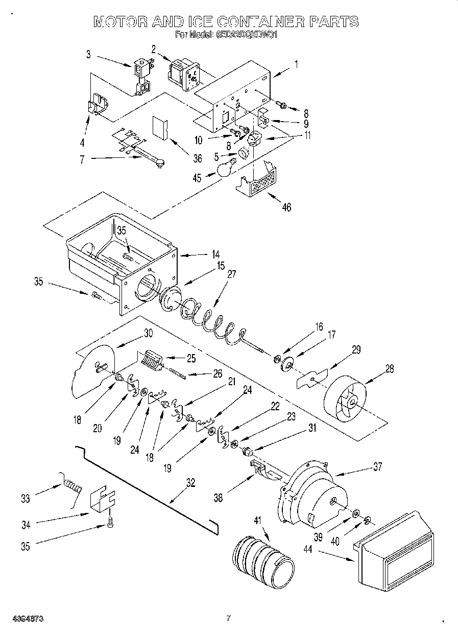06 - MOTOR AND ICE CONTAINER