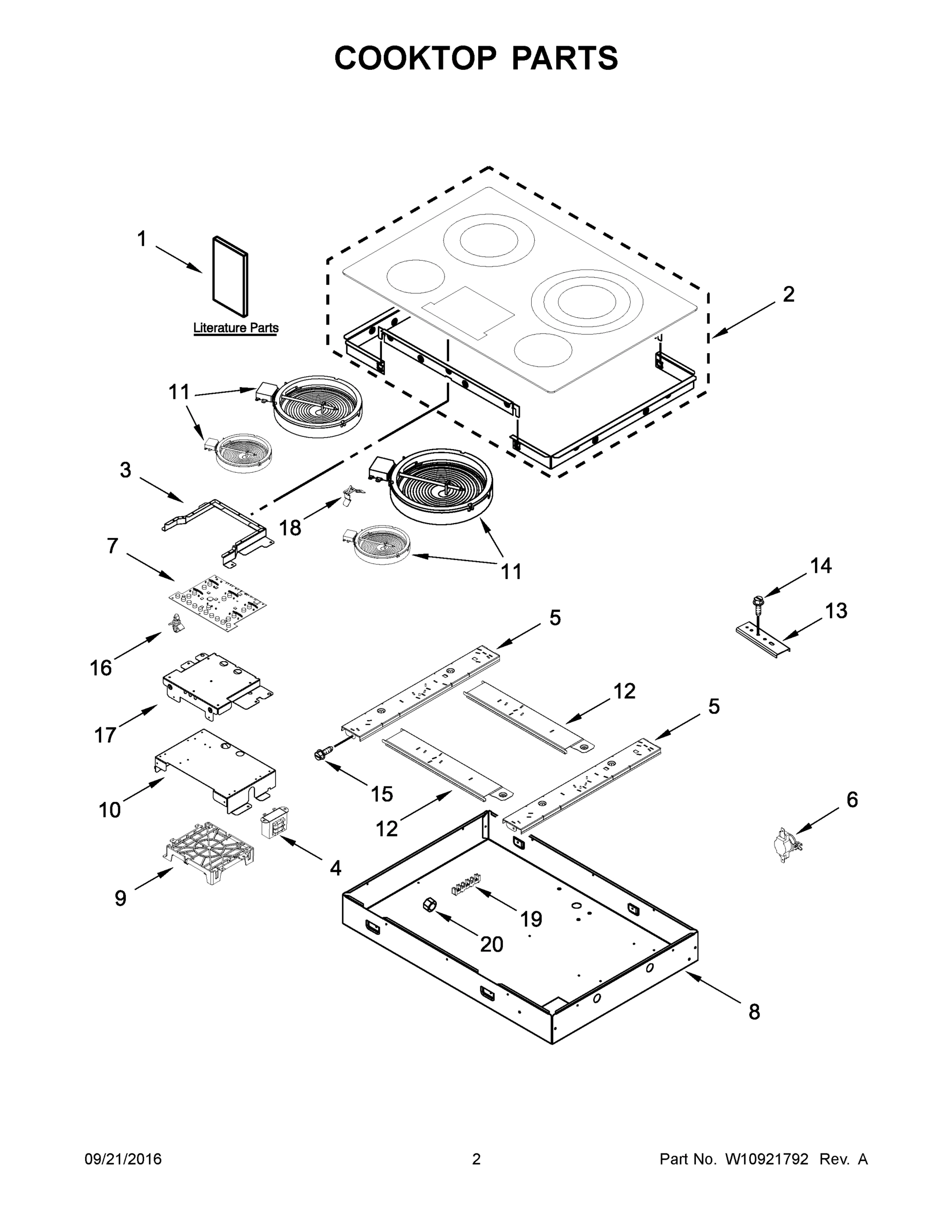 02 - COOKTOP PARTS
