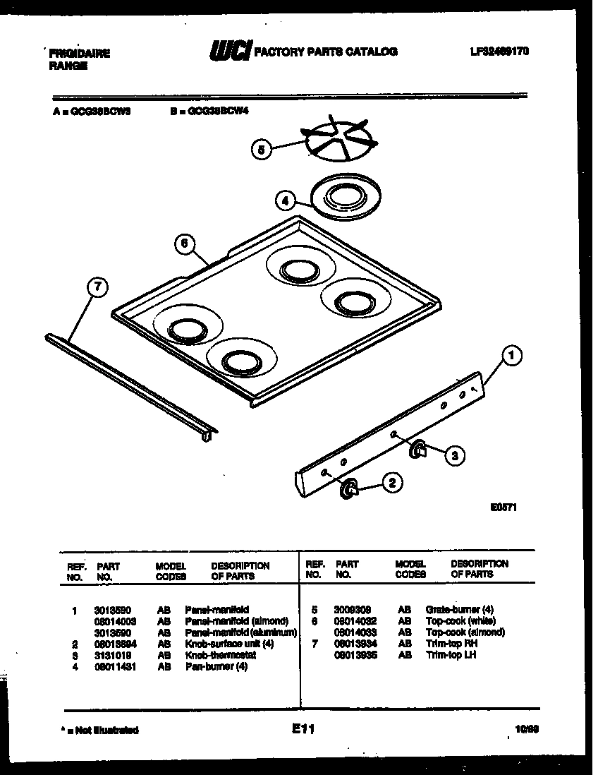 03 - COOKTOP PARTS