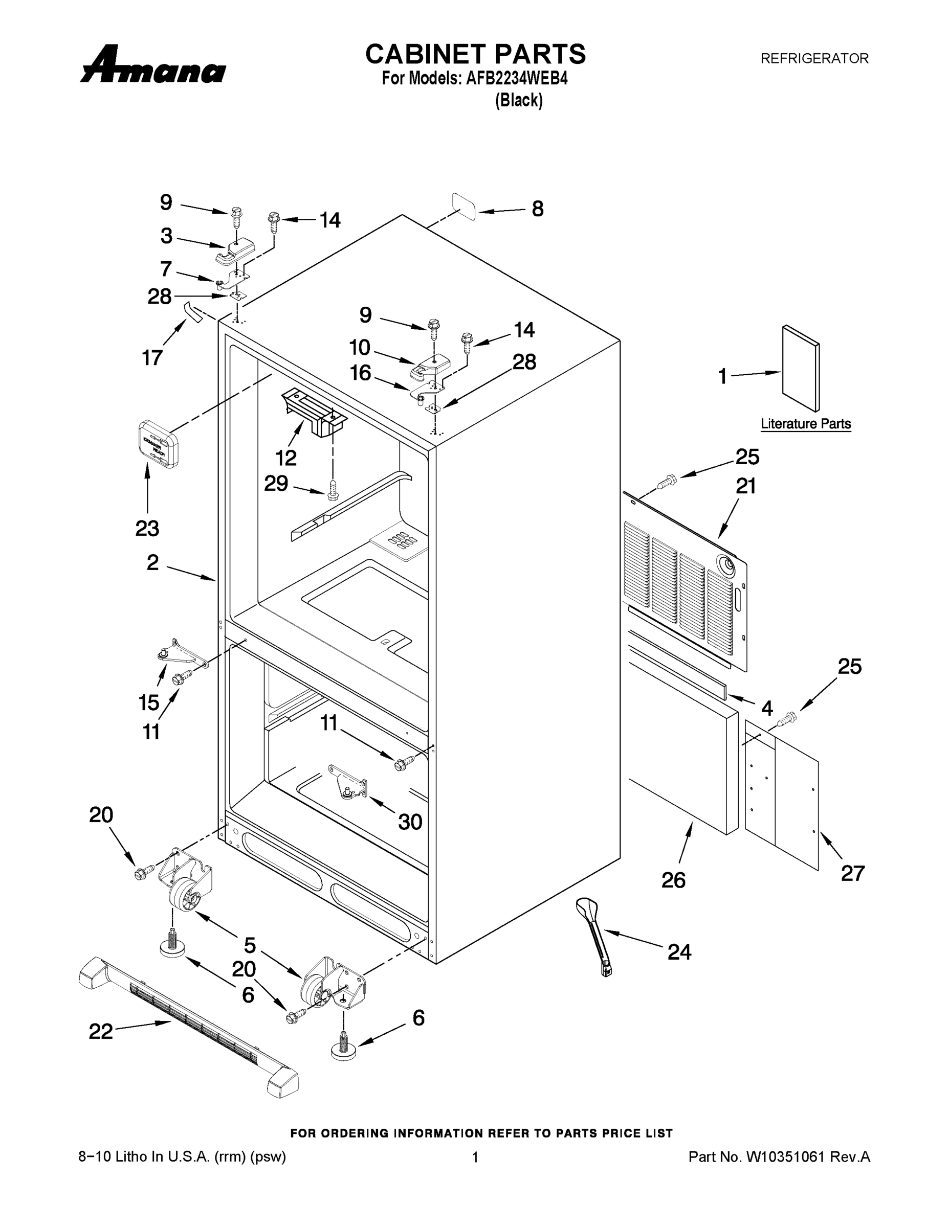 01 - CABINET PARTS