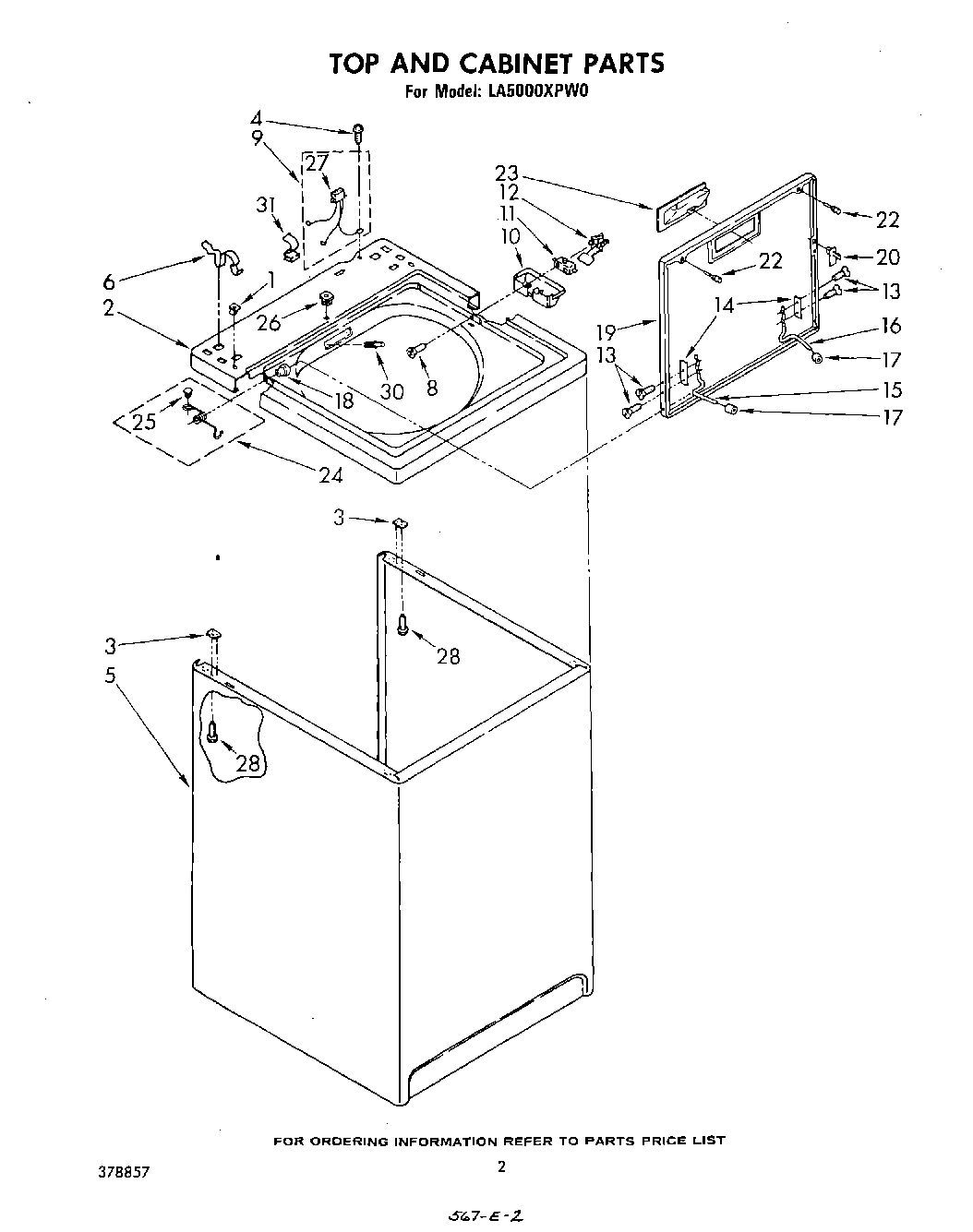 02 - TOP AND CABINET , LITERATURE AND OPTIONAL