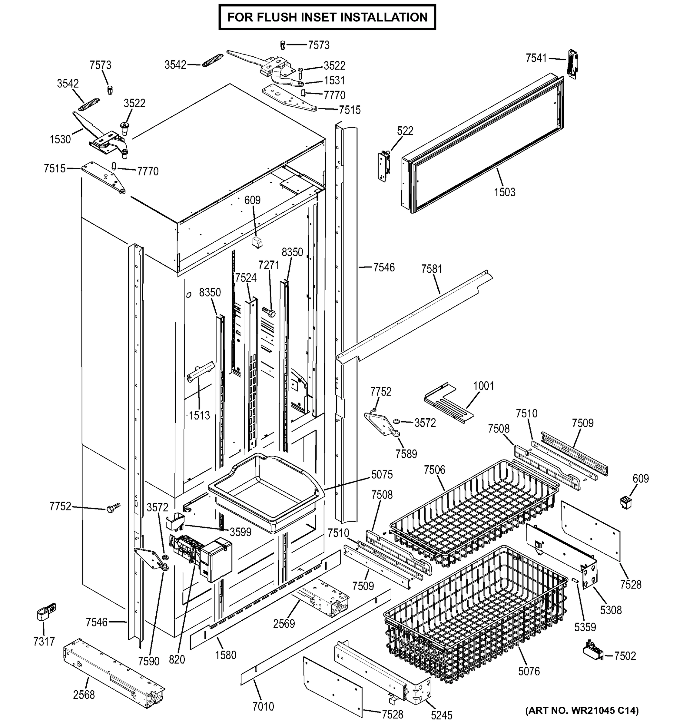 CABINET - FLUSH INSET