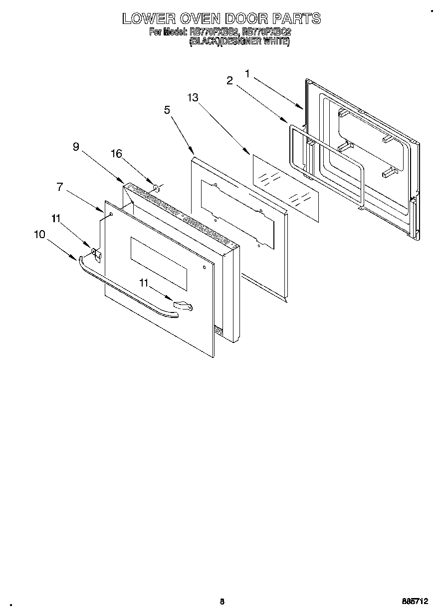05 - LOWER OVEN DOOR