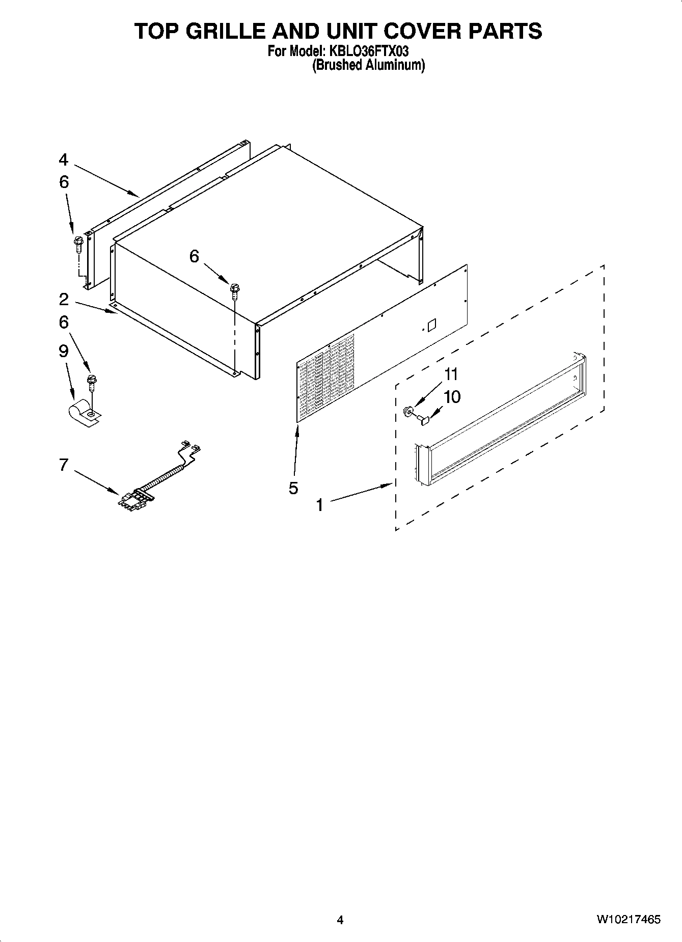 03 - TOP GRILLE AND UNIT COVER PARTS