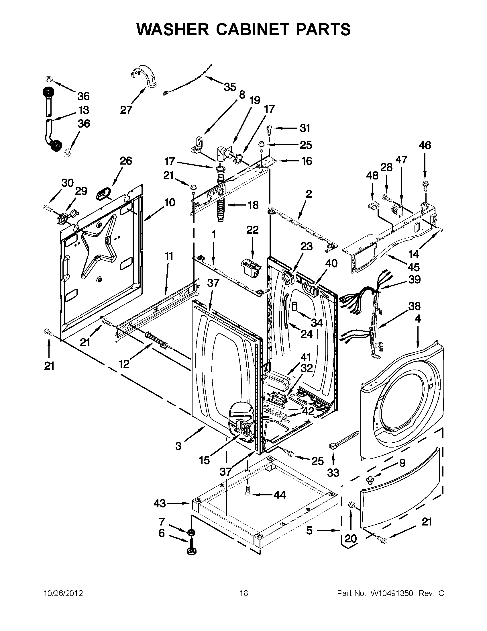 09 - WASHER CABINET PARTS