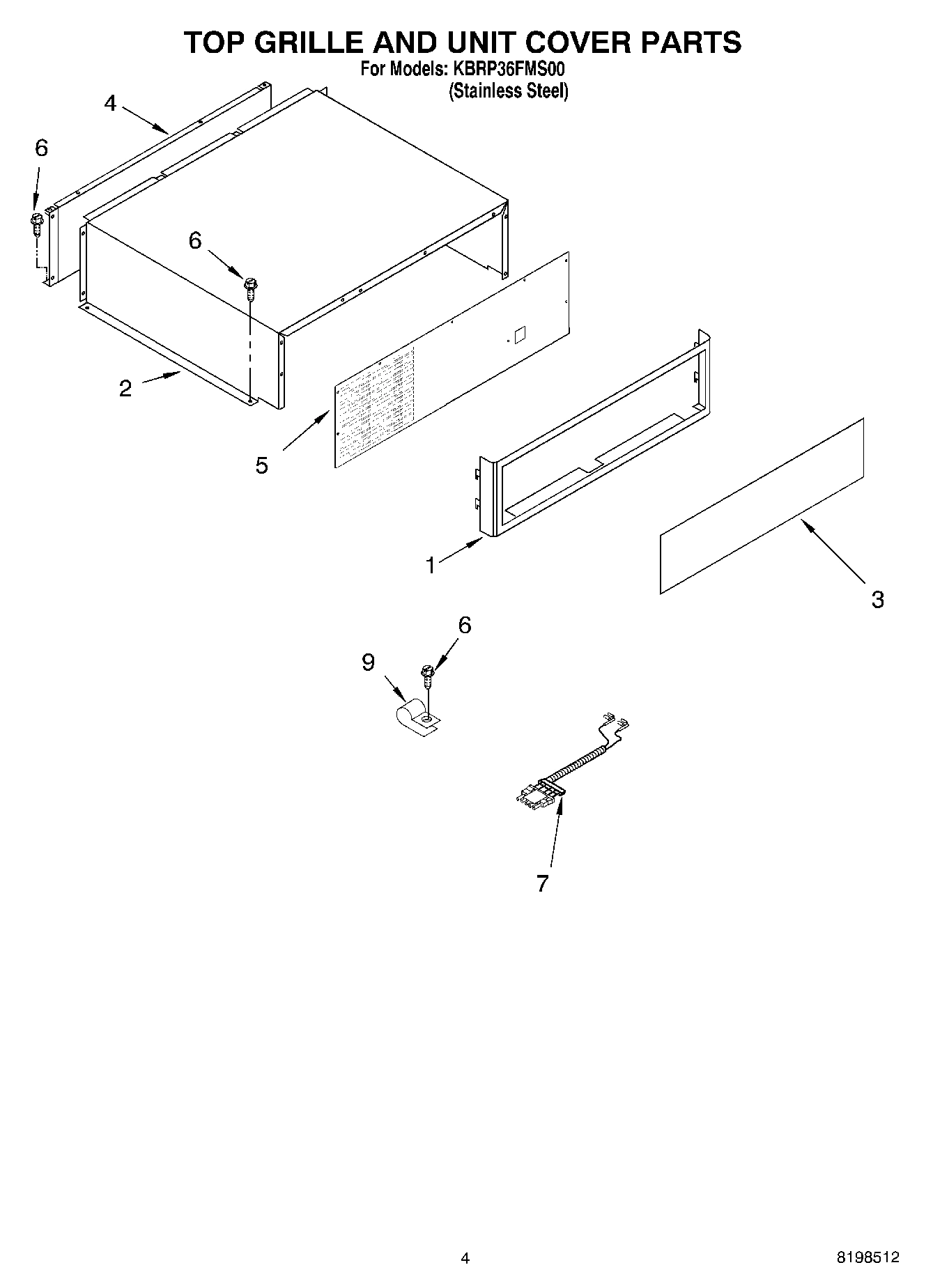 03 - TOP GRILLE AND UNIT COVER PARTS