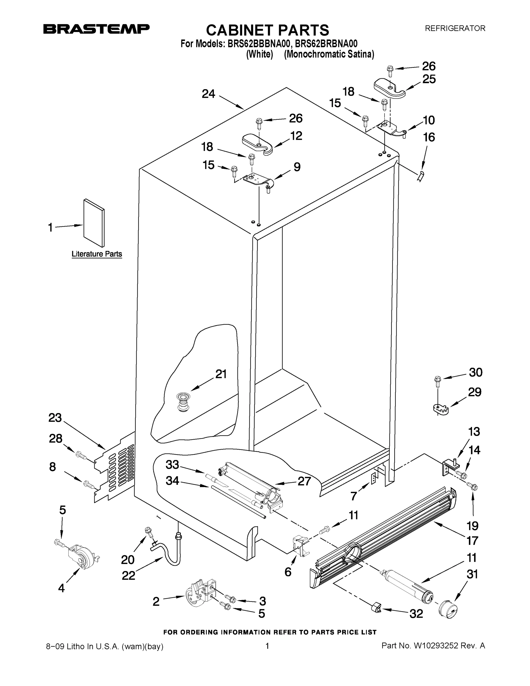 01 - CABINET PARTS