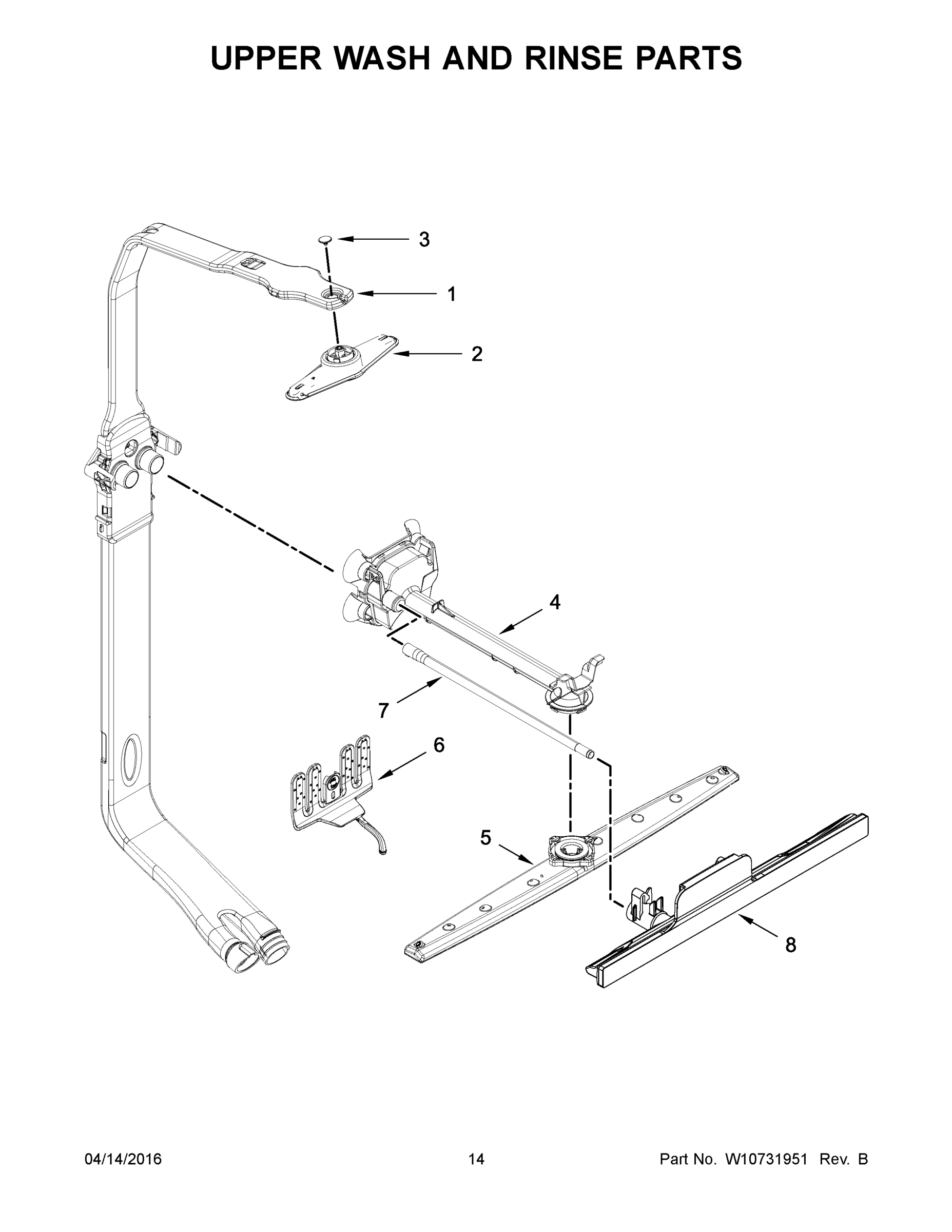 08 - UPPER WASH AND RINSE PARTS