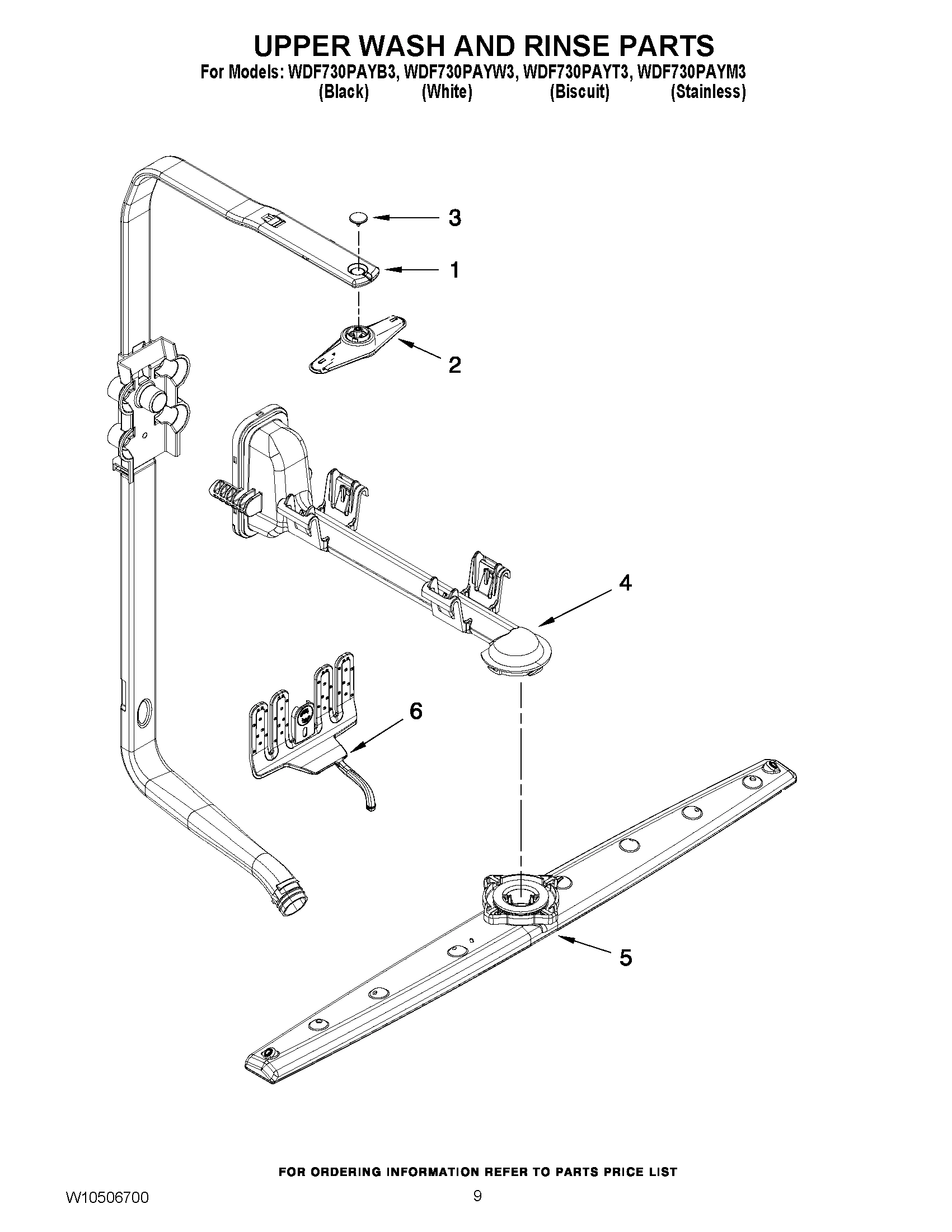 07 - UPPER WASH AND RINSE PARTS
