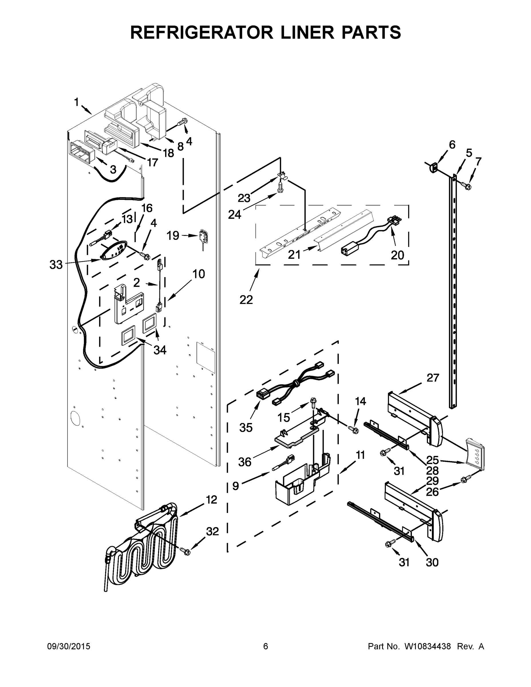 04 - REFRIGERATOR LINER PARTS