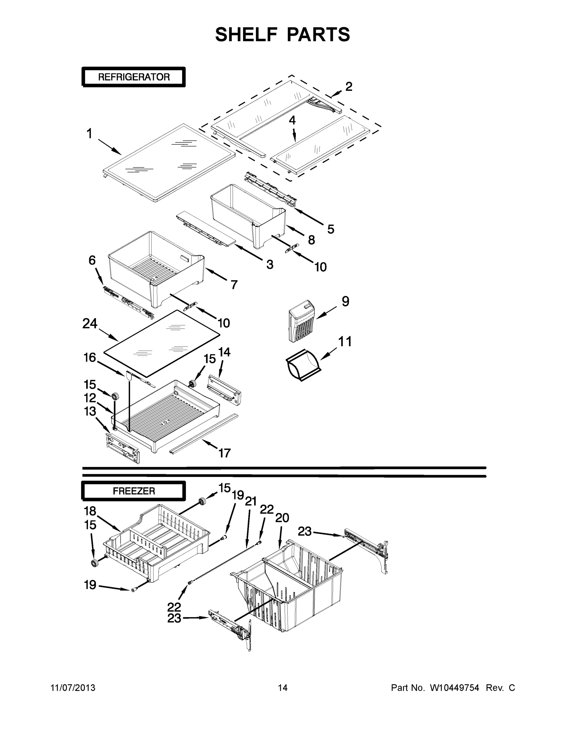 08 - SHELF PARTS