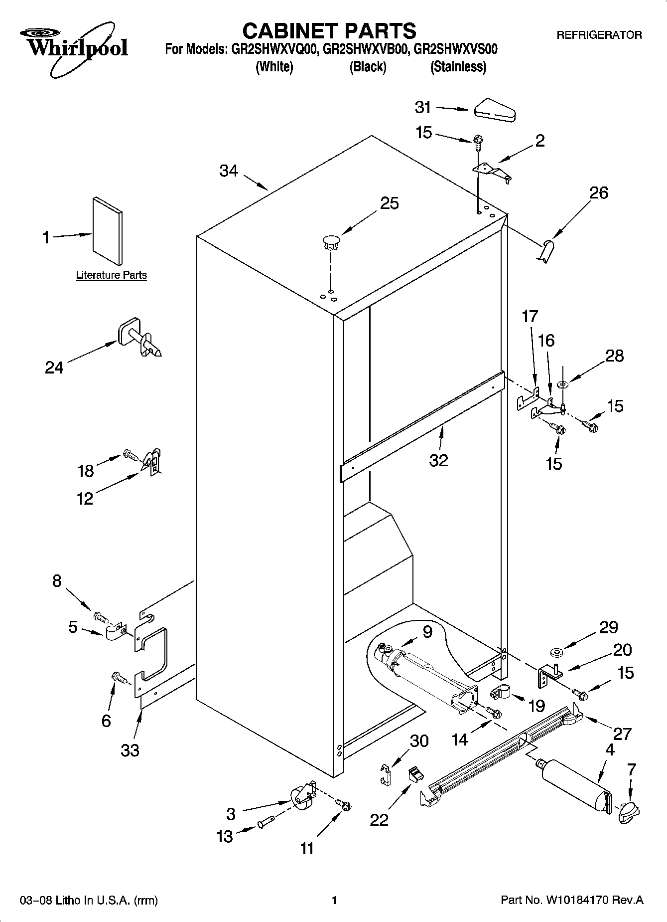 01 - CABINET PARTS