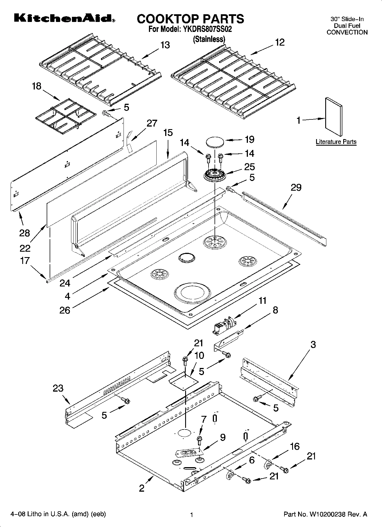 01 - COOKTOP PARTS