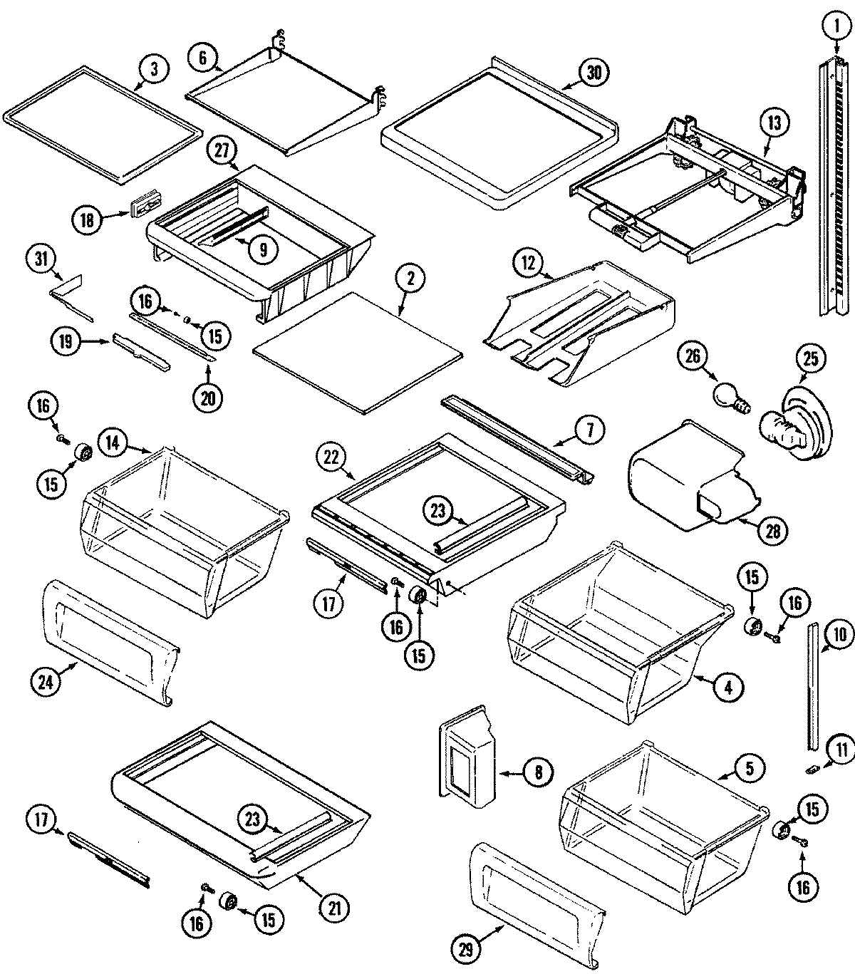 12 - SHELVES & ACCESSORIES
