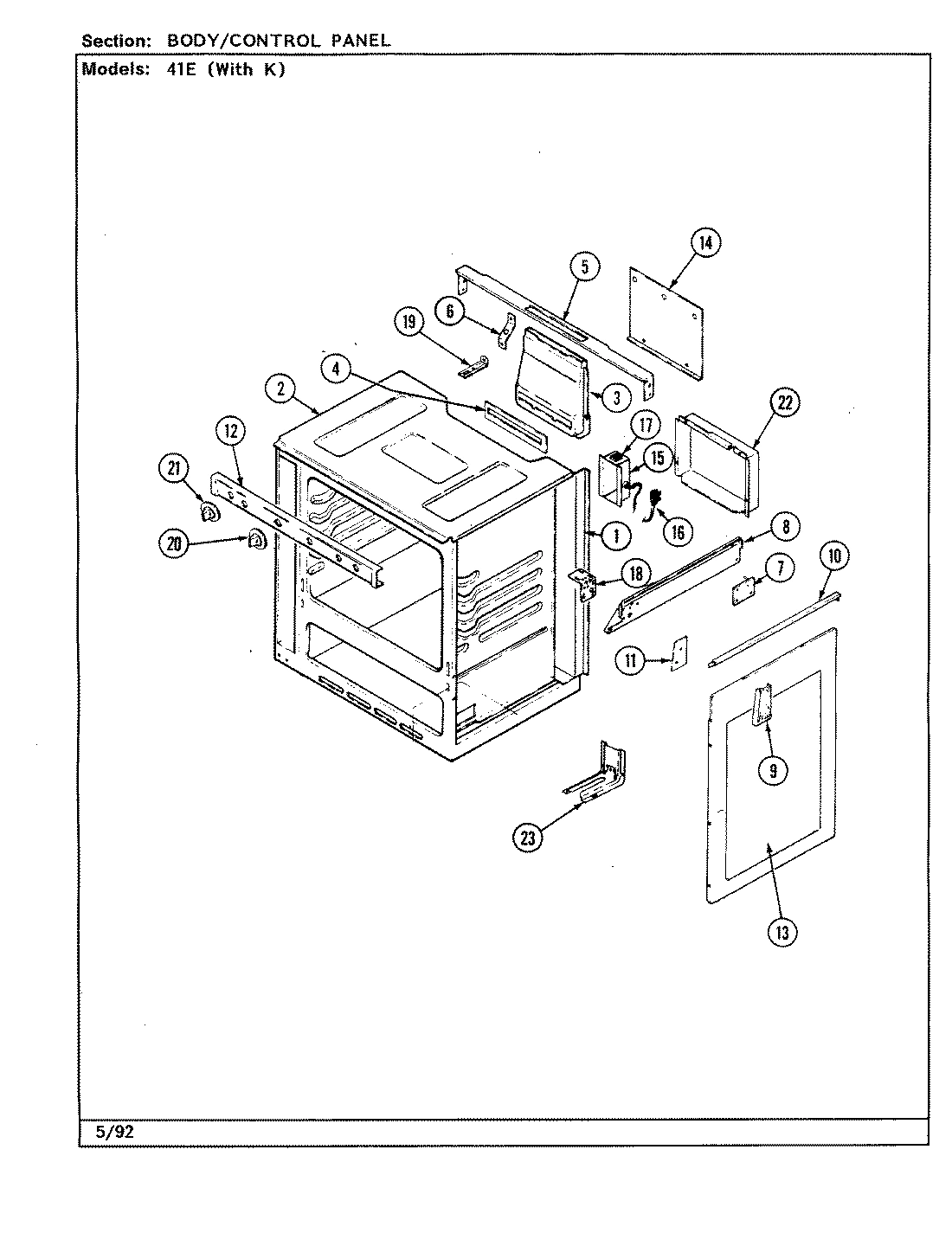 01 - BODY/CONTROL PANEL