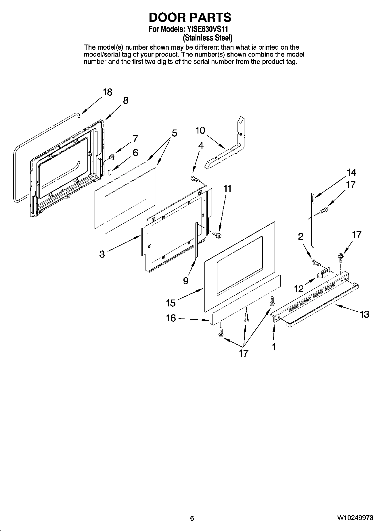 05 - DOOR PARTS, OPTIONAL PARTS (NOT INCLUDED)