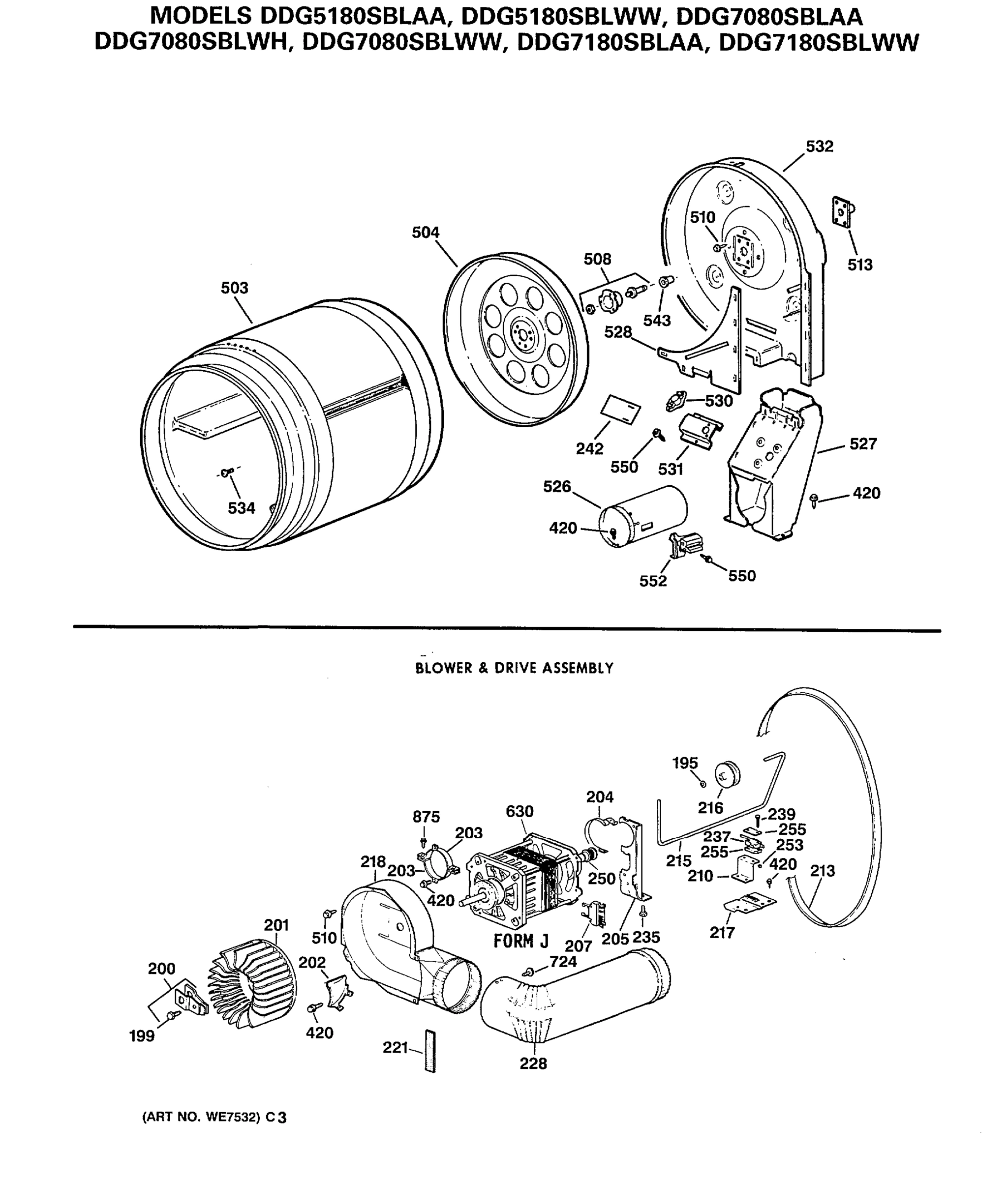 BLOWER & DRIVE ASSEMBLY