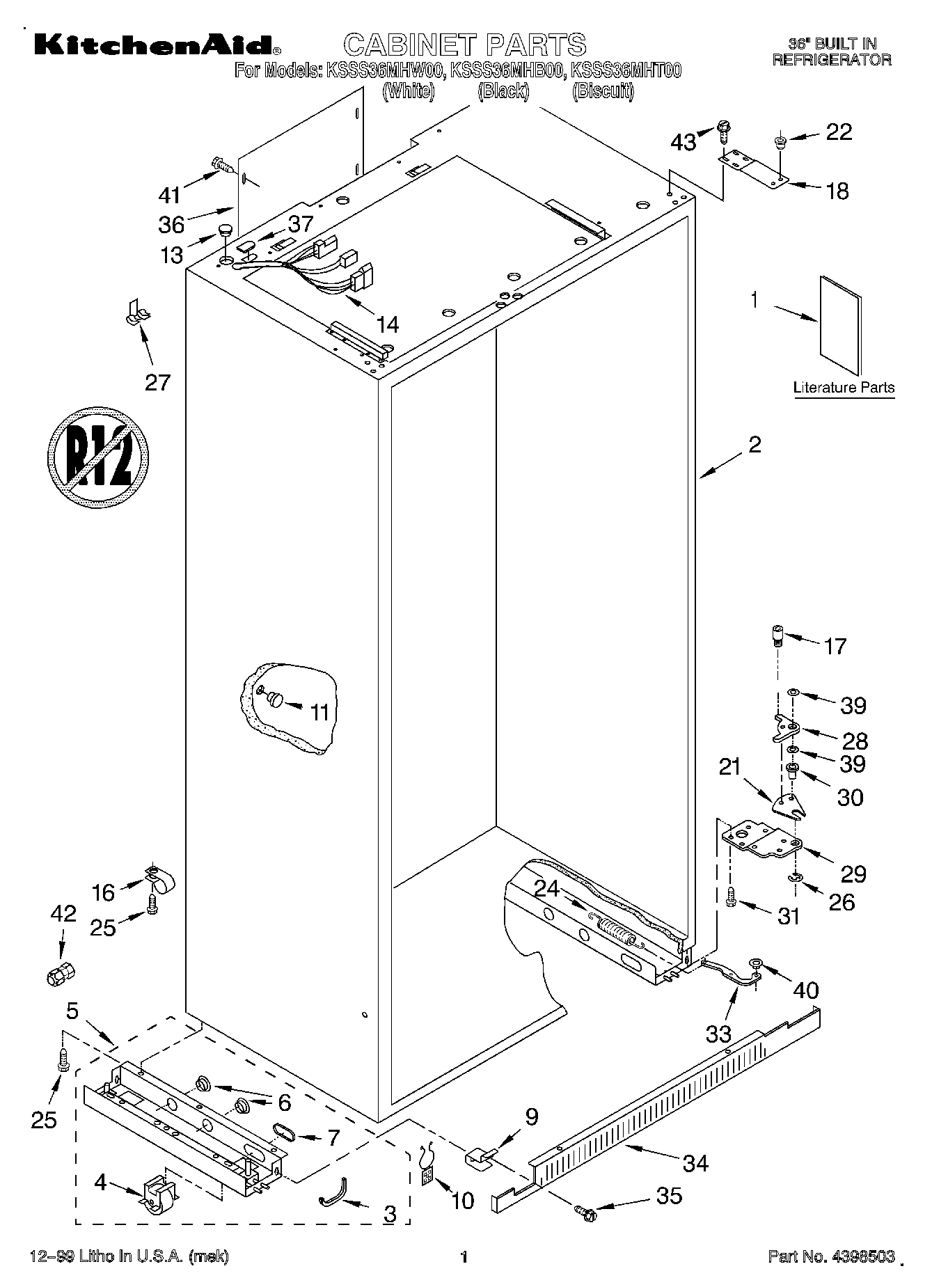 01 - CABINET, LITERATURE