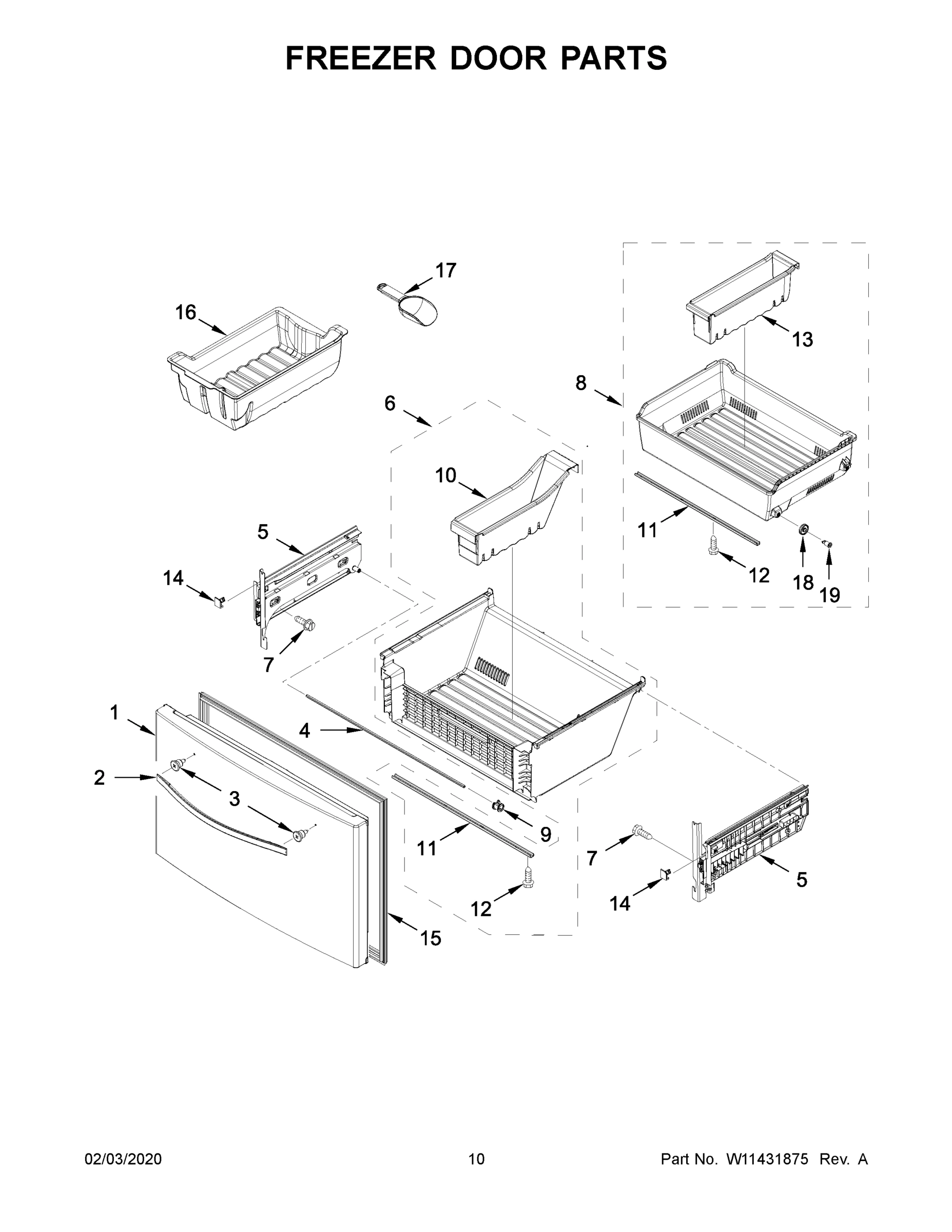 06 - FREEZER DOOR PARTS