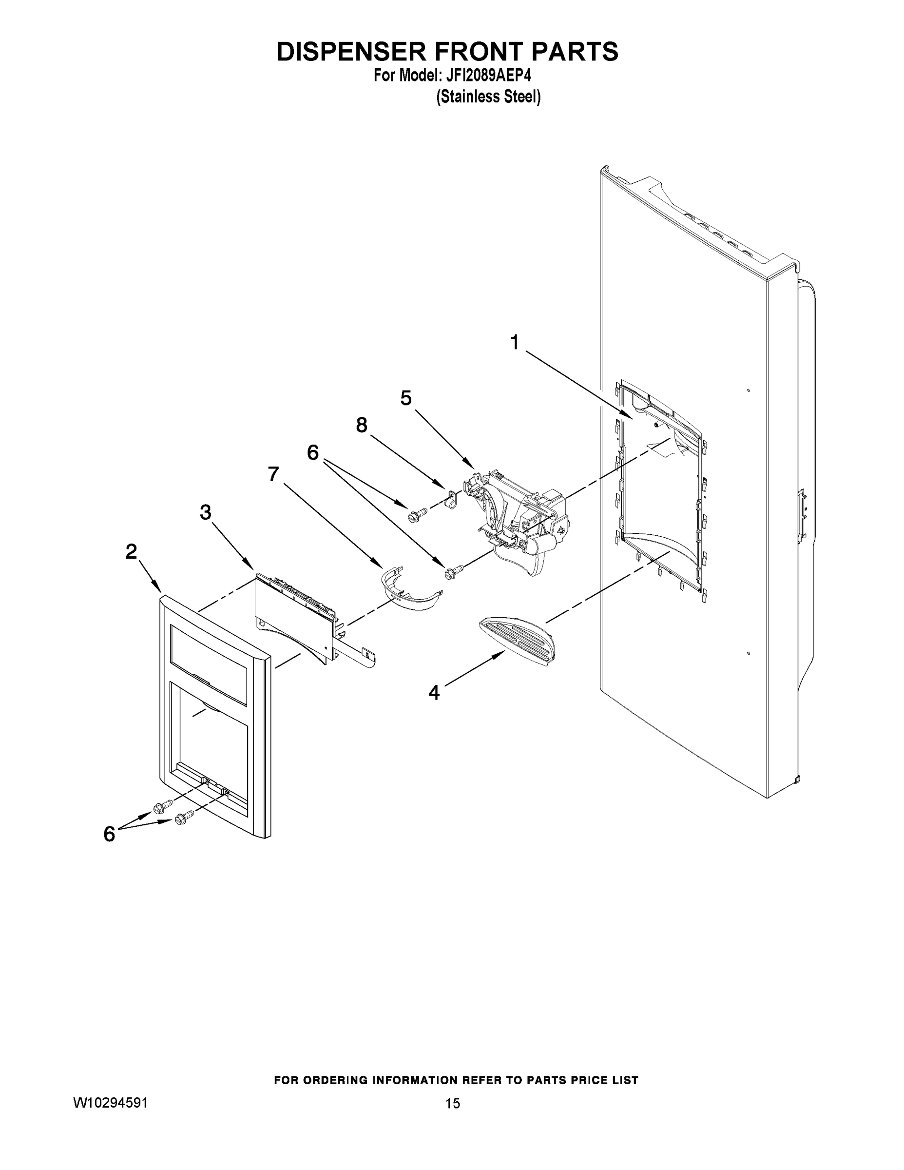 08 - DISPENSER FRONT PARTS