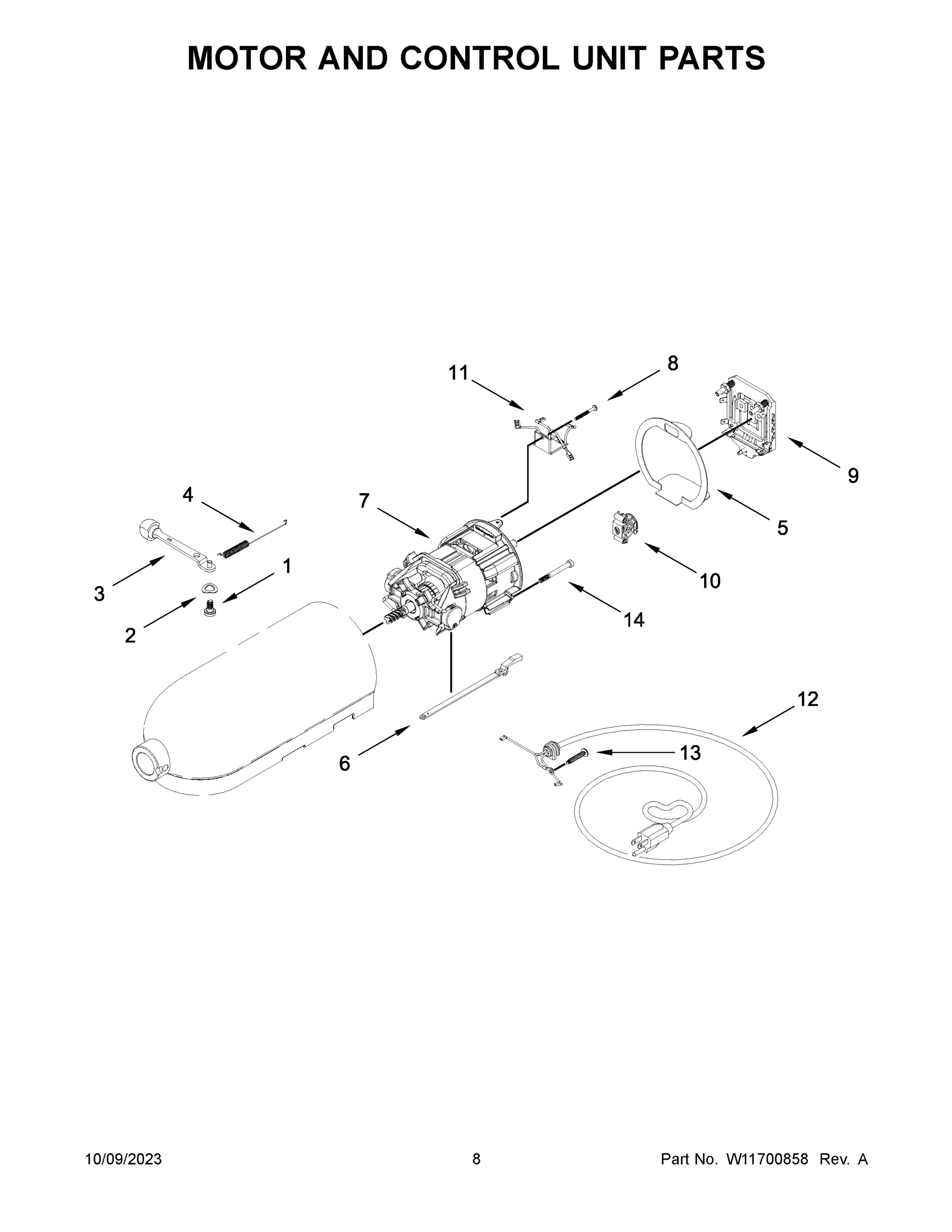 05 - MOTOR AND CONTROL UNIT PARTS
