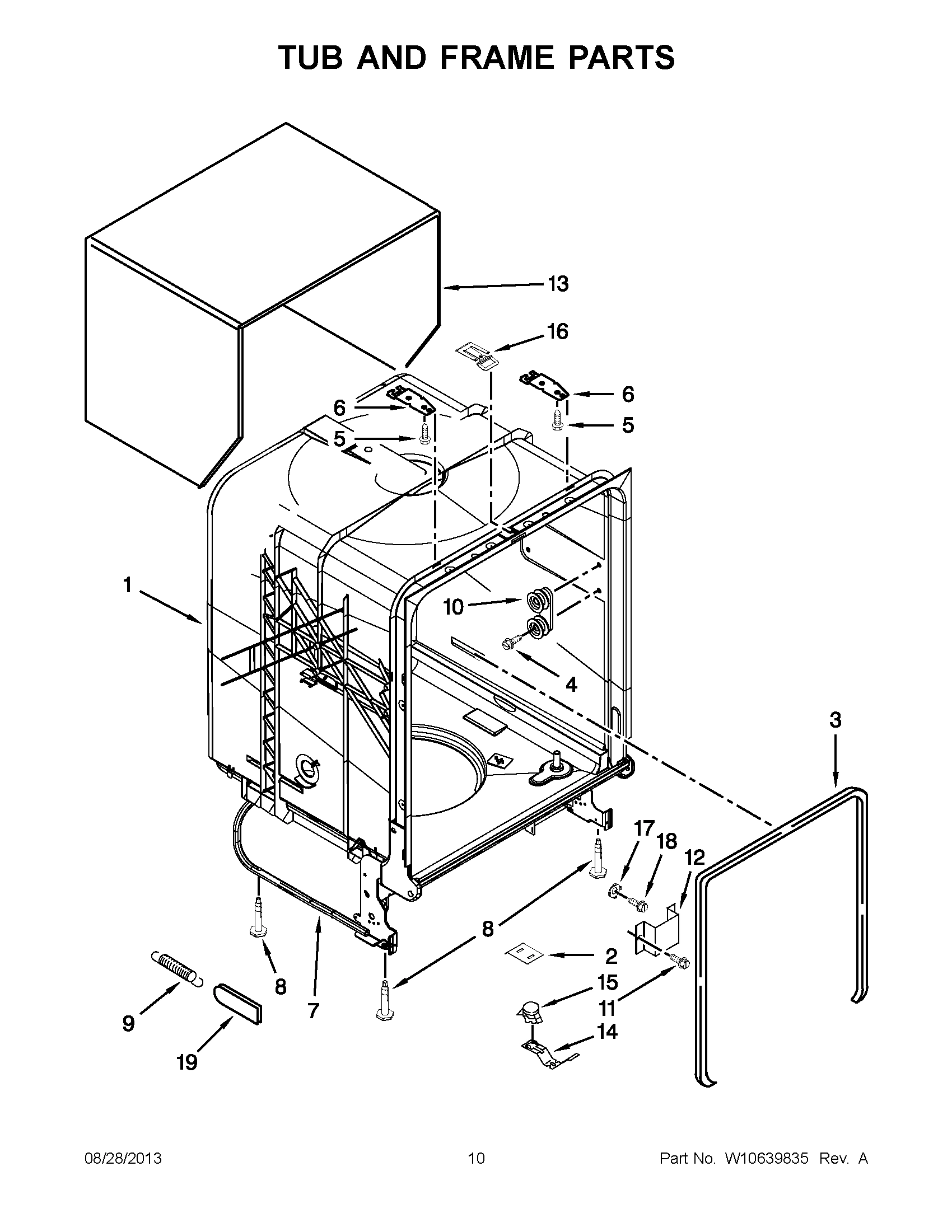 06 - TUB AND FRAME PARTS