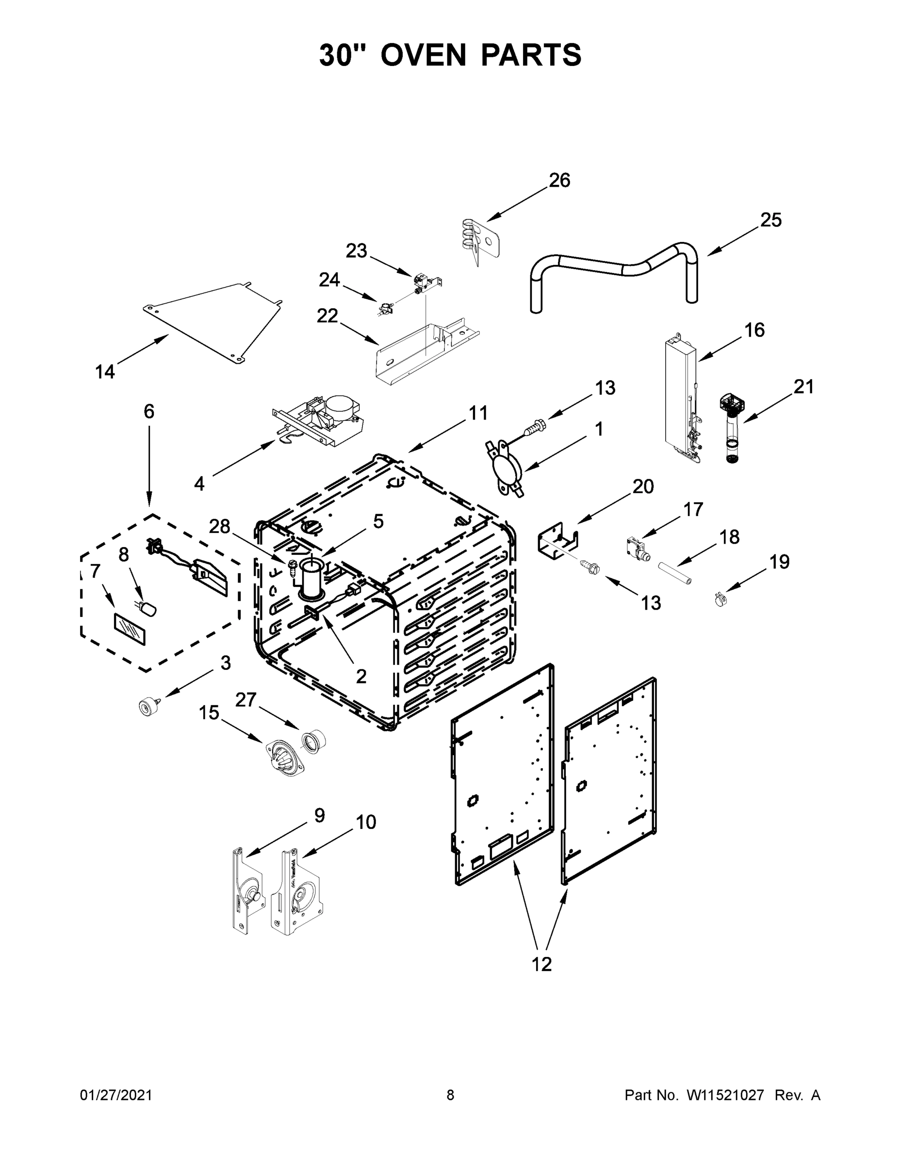 05 - 30" OVEN PARTS