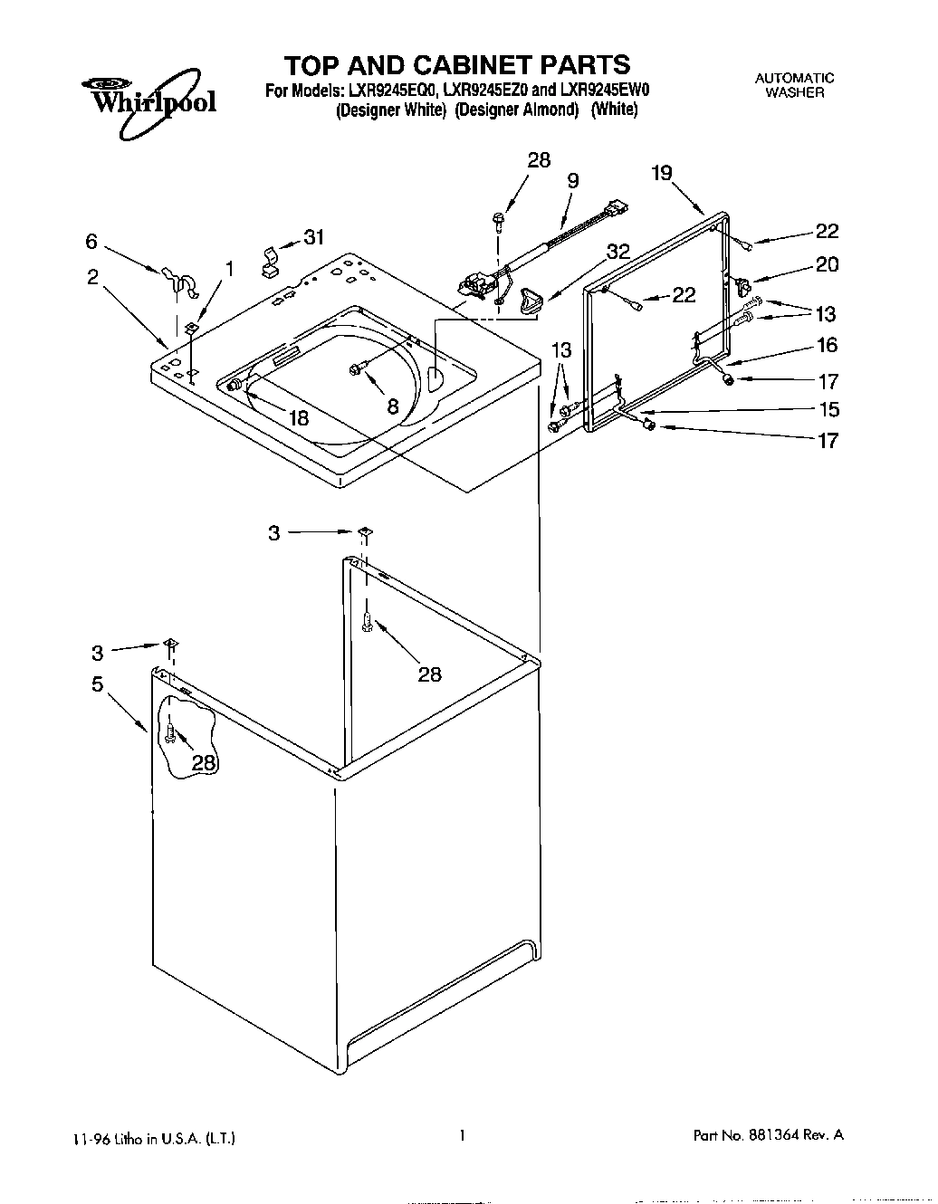 01 - TOP AND CABINET