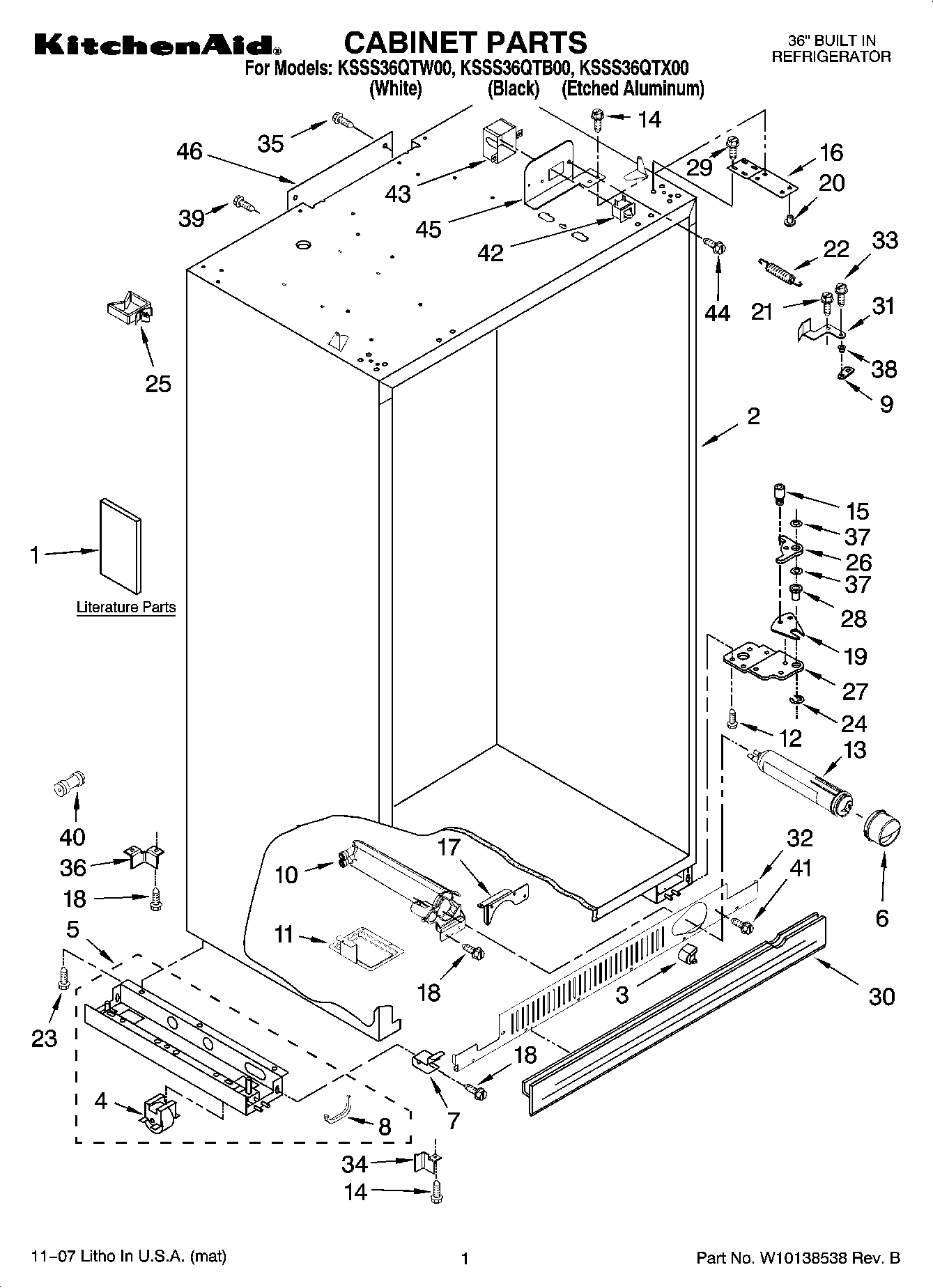 01 - CABINET PARTS