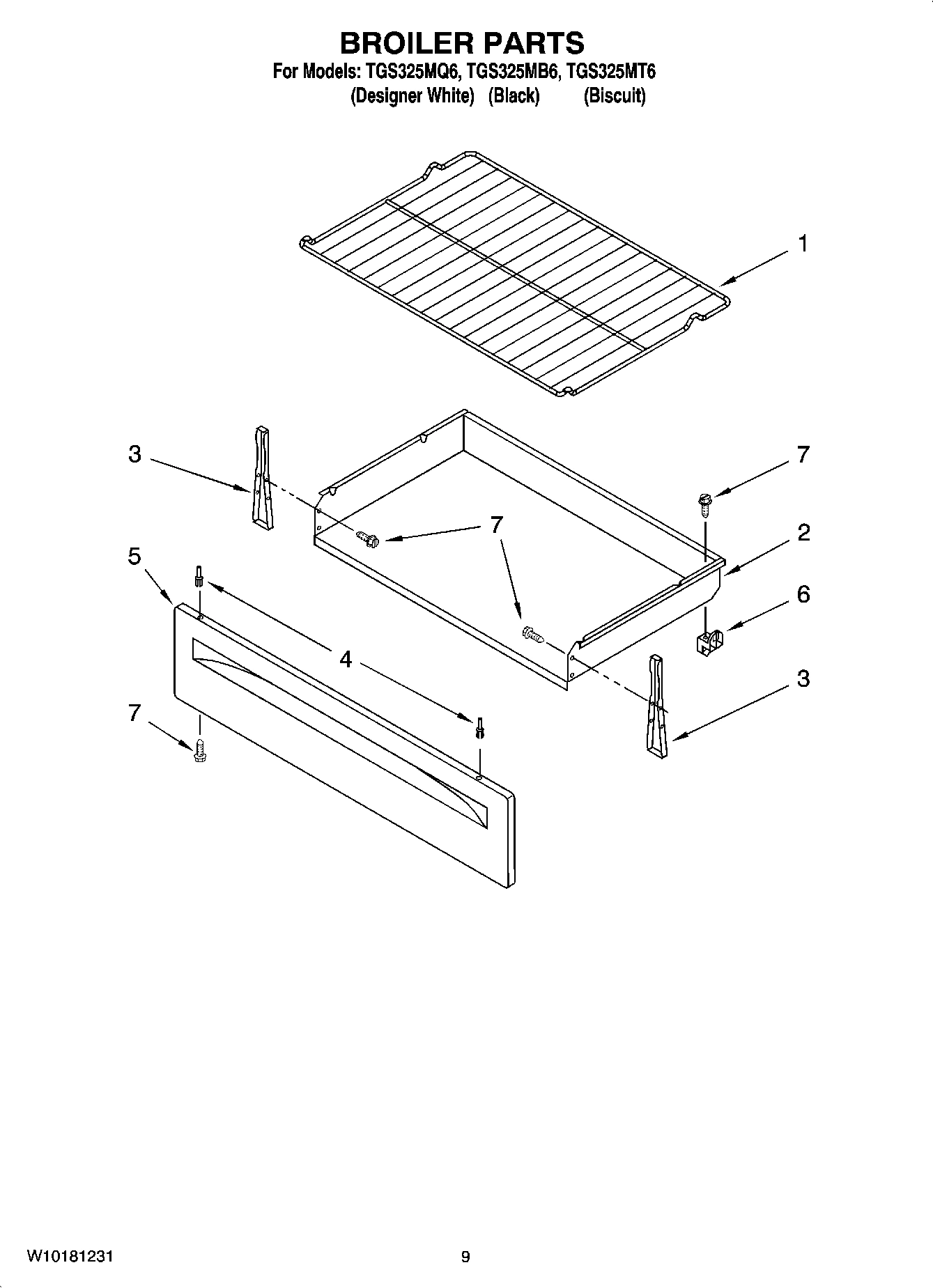06 - BROILER PARTS, OPTIONAL PARTS (NOT INCLUDED)