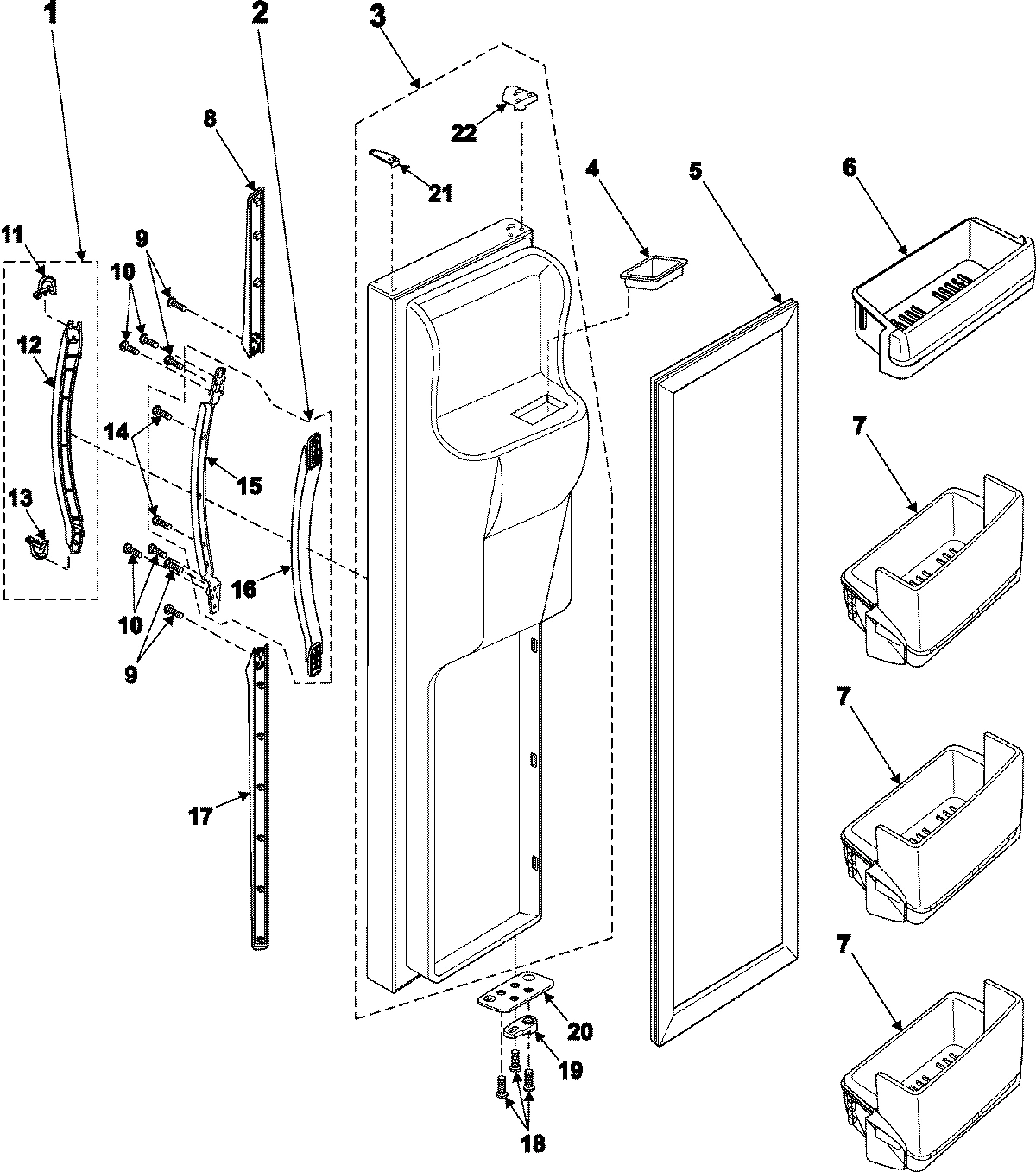 04 - FREEZER DOOR