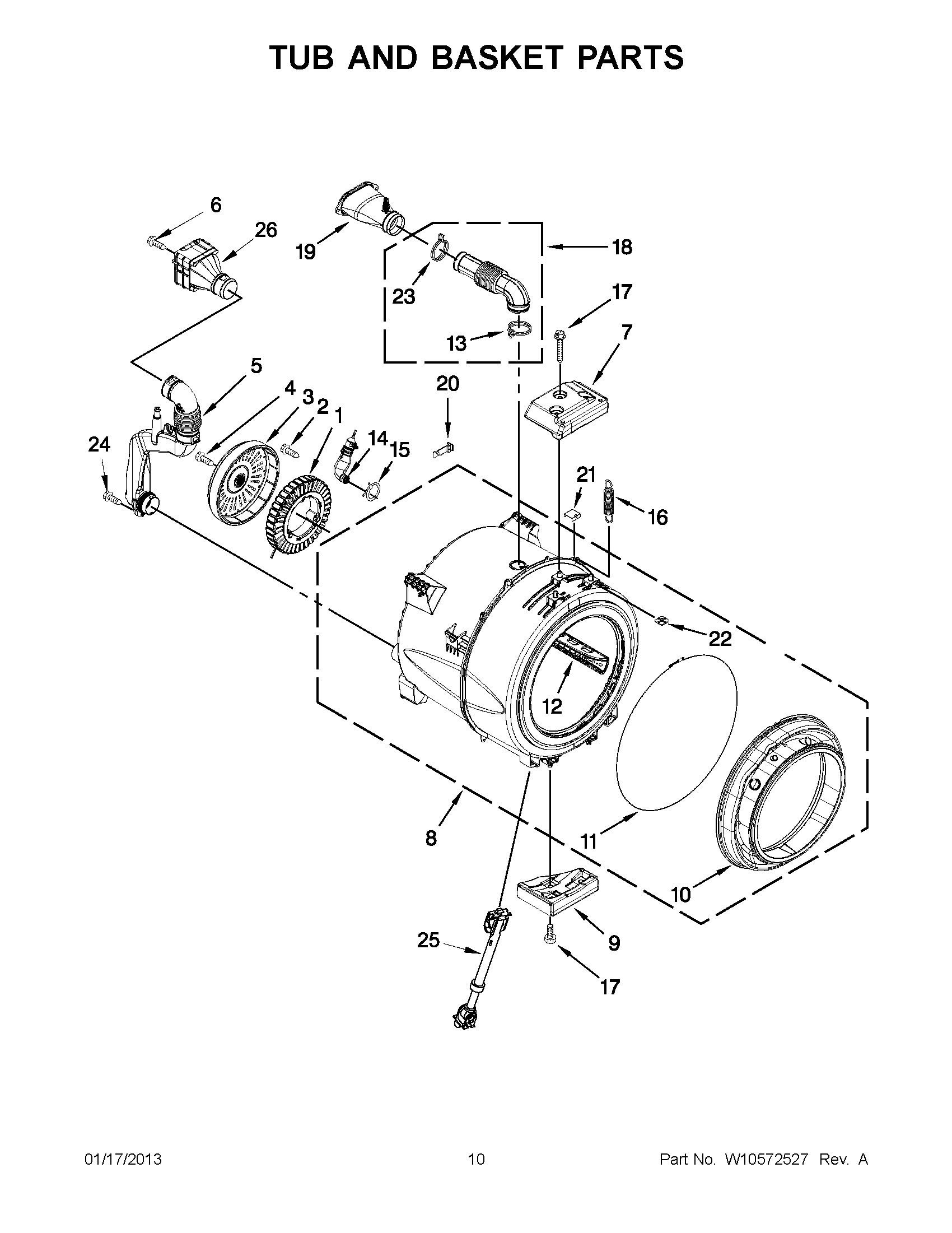 05 - TUB AND BASKET PARTS